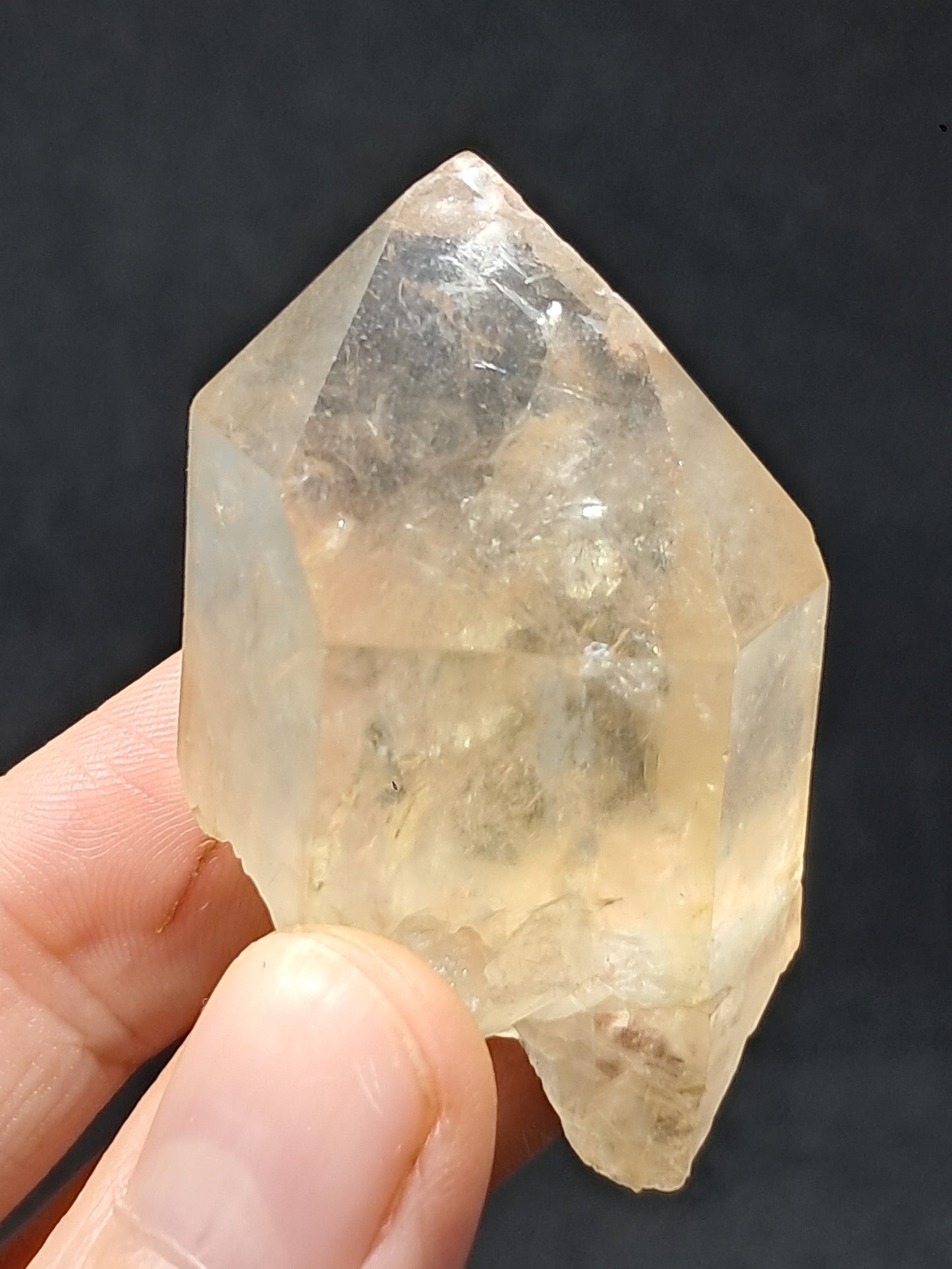 Natural Citrine "Kundalini" (Democratic Republic of Congo) Crystal Point | Mineral Specimen #CTN23