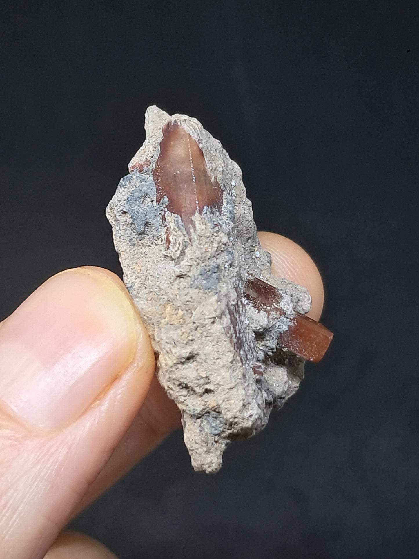 Cristal de topacio natural en matriz (México), piedra preciosa rara | Ejemplar mineral n.° TPZ22