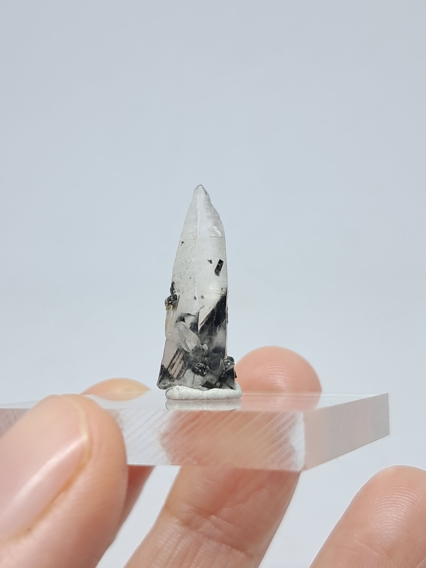 Tourmalinated Quartz Crystal Point (Non-precious stone) #TQ25