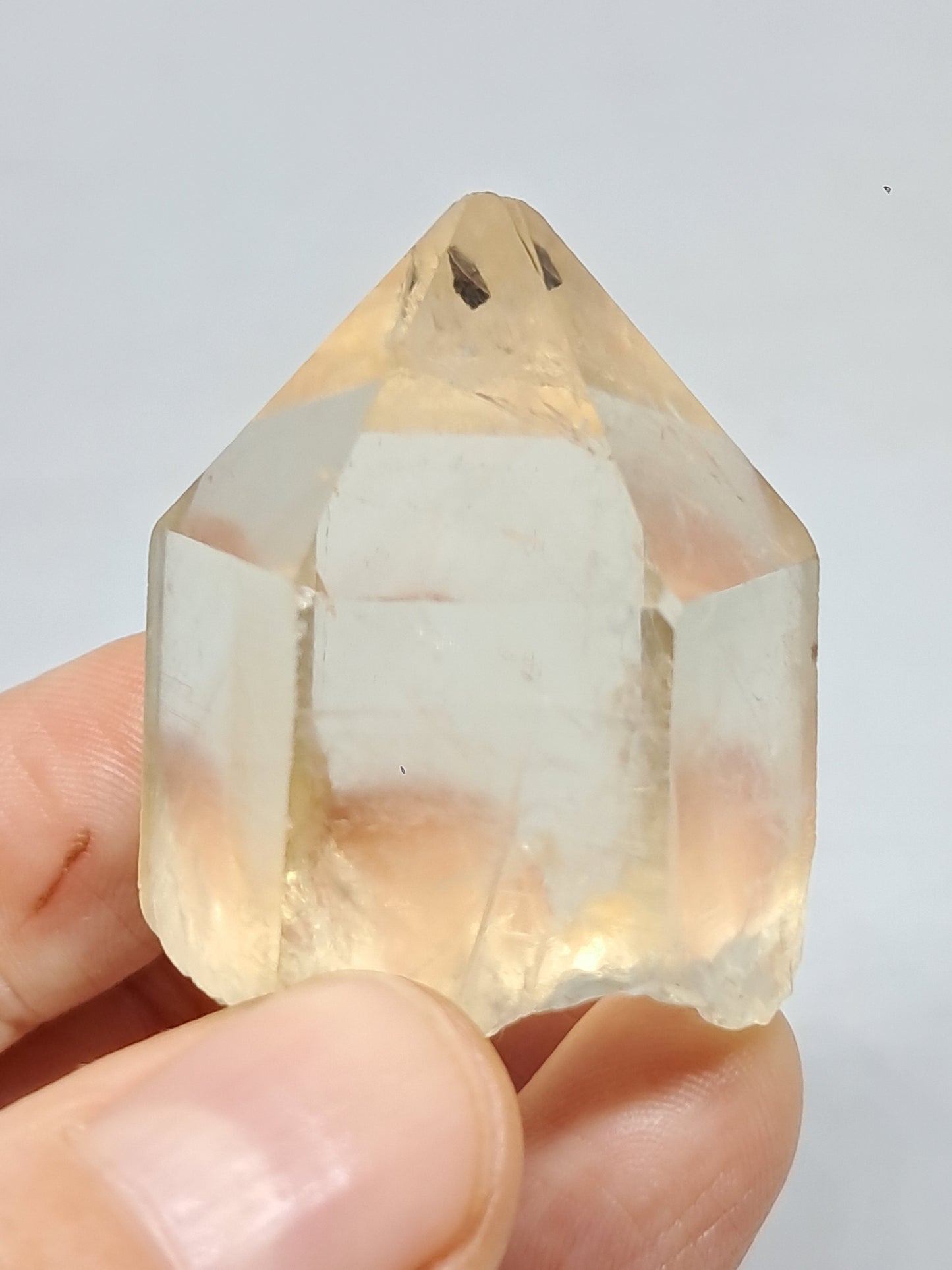 Natural Citrine "Kundalini" (Democratic Republic of Congo) Crystal Point | Mineral Specimen #CTN20