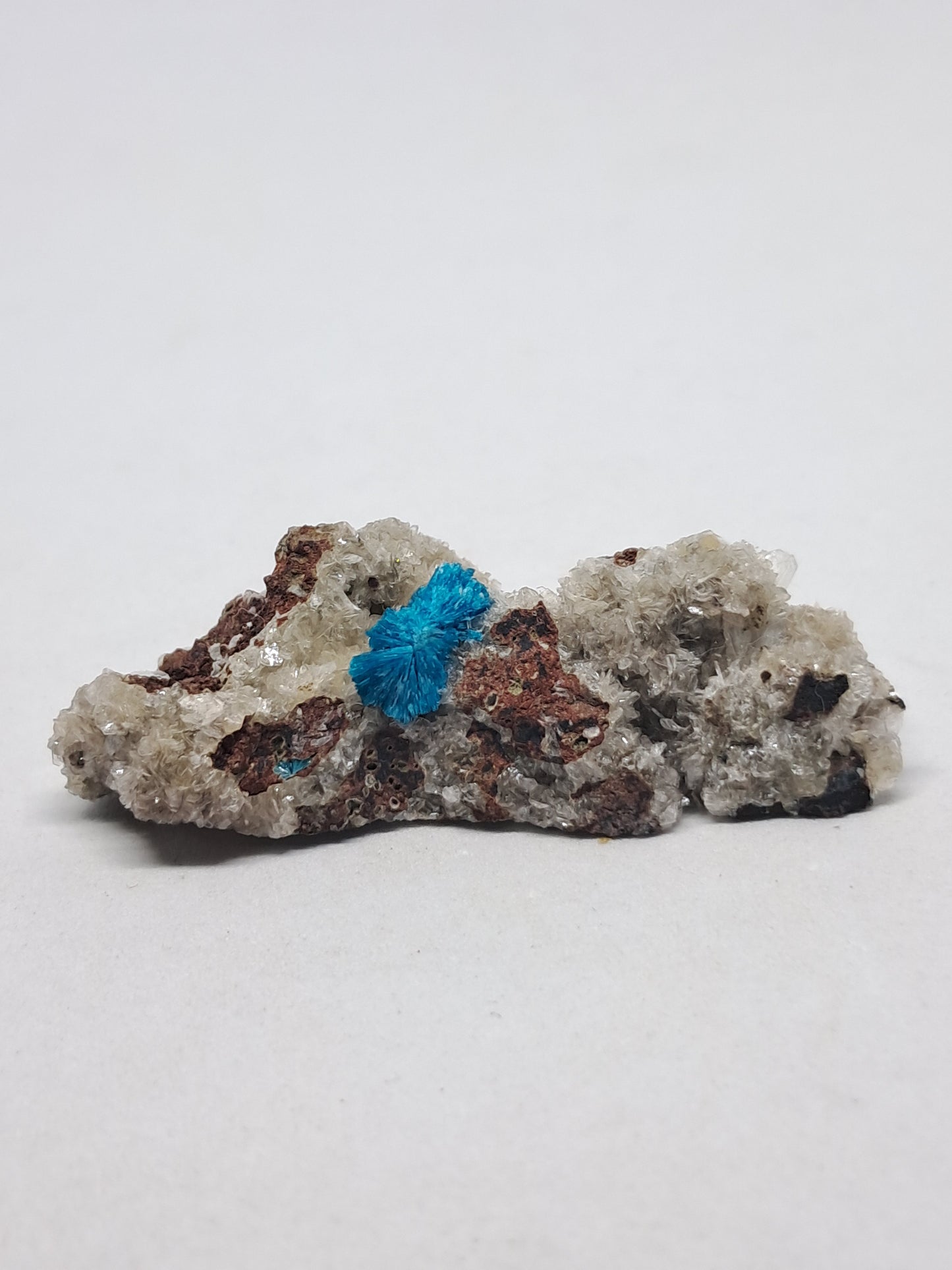 Cavansite on Heulandite Matrix (Wagholi) Rough Stone | Natural Crystal | Rare Mineral Specimen #CV15
