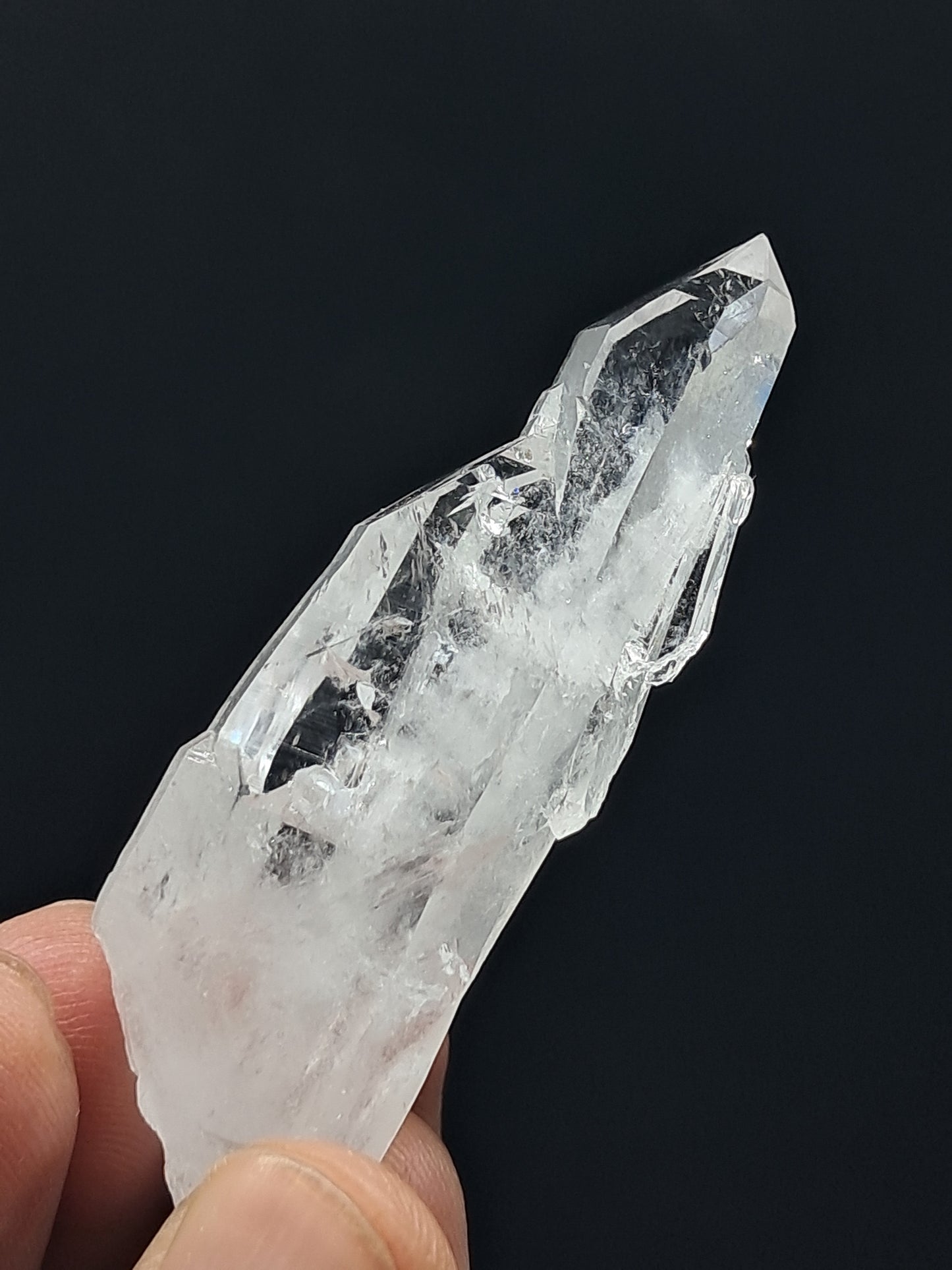 Punta Natural de Cuarzo Claro de la Formación Faden (Santander, Colombia) | Ejemplar Mineral n.° COQ7