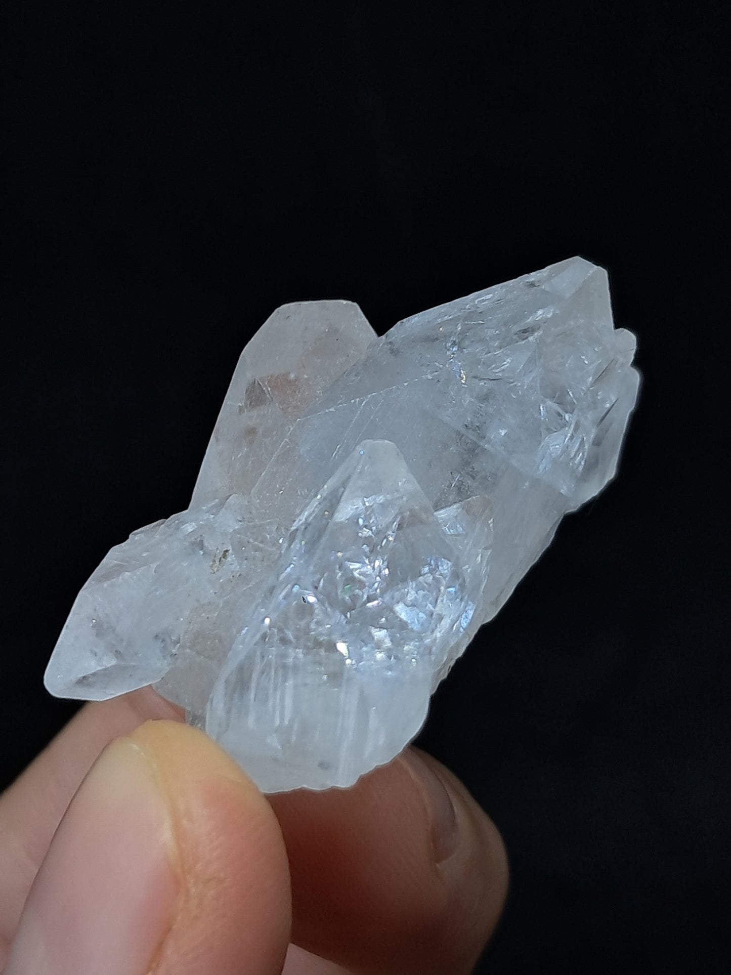 Clear Apophyllite Cluster (Ajanta) Natural Crystal | Mineral Specimen #AP49