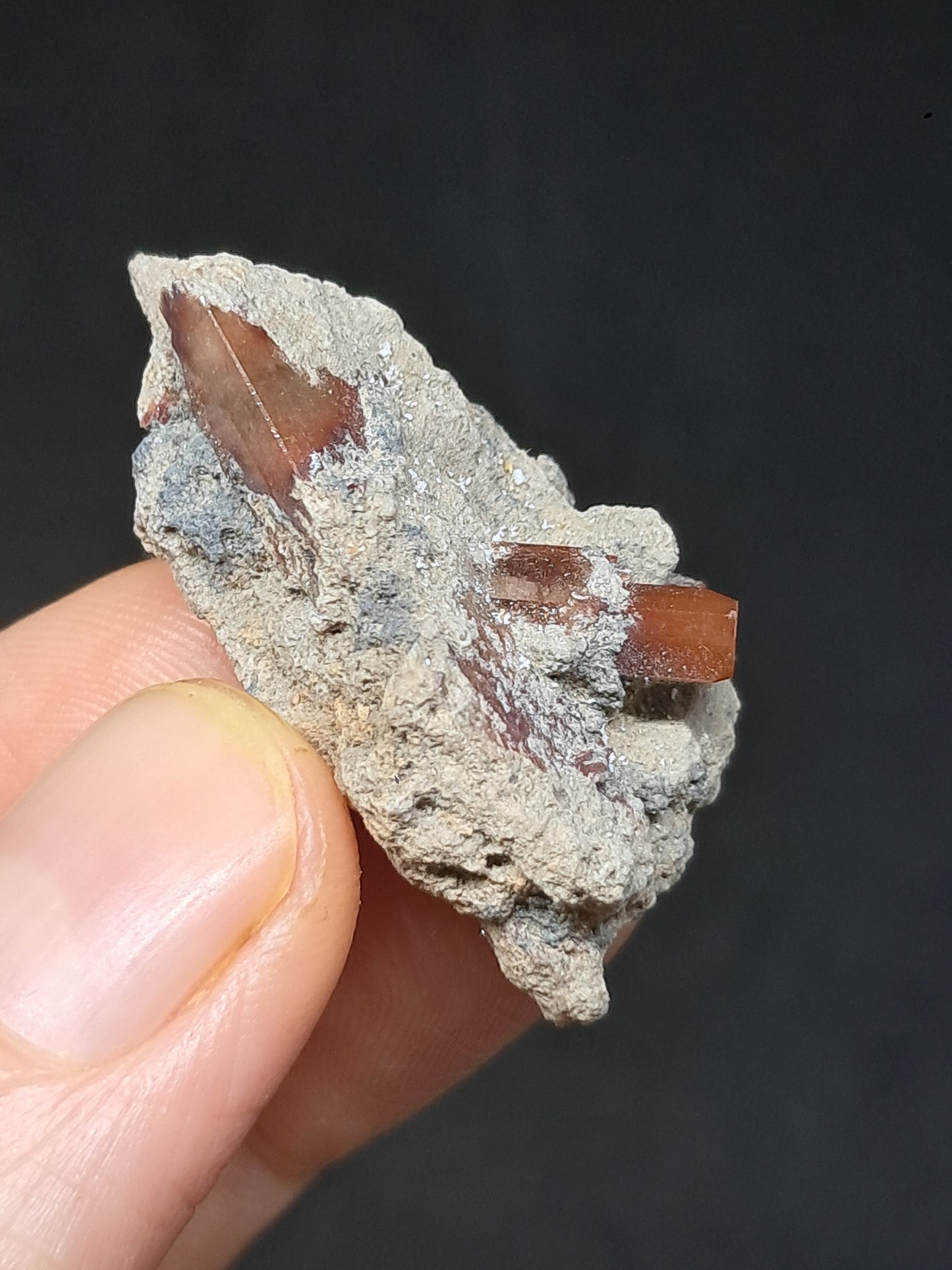 Cristal de topacio natural en matriz (México), piedra preciosa rara | Ejemplar mineral n.° TPZ22