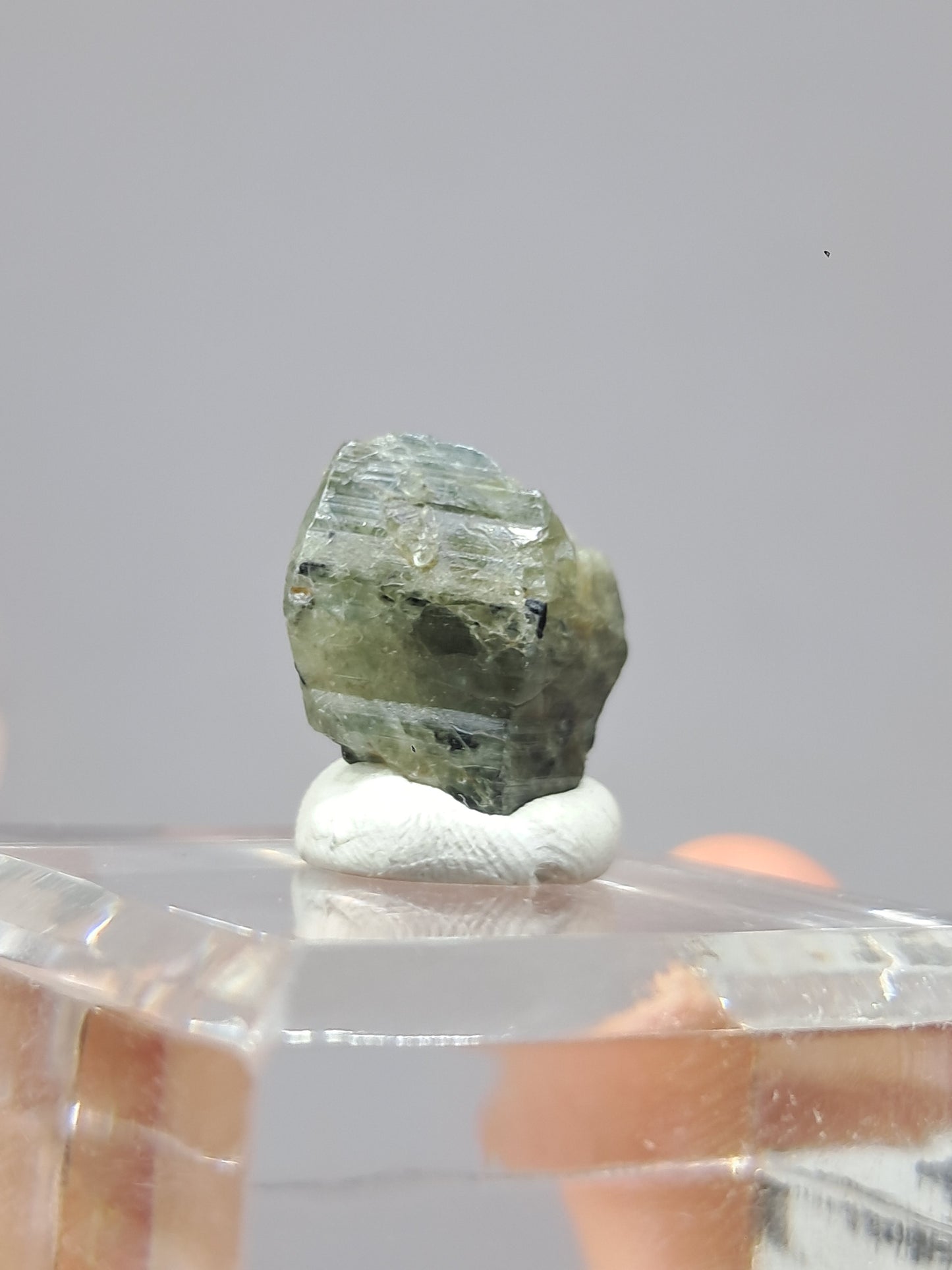 Natural Green Blue Sapphire Crystal (Karur) Rough Stone | Bicolor | Mineral Specimen #SP37