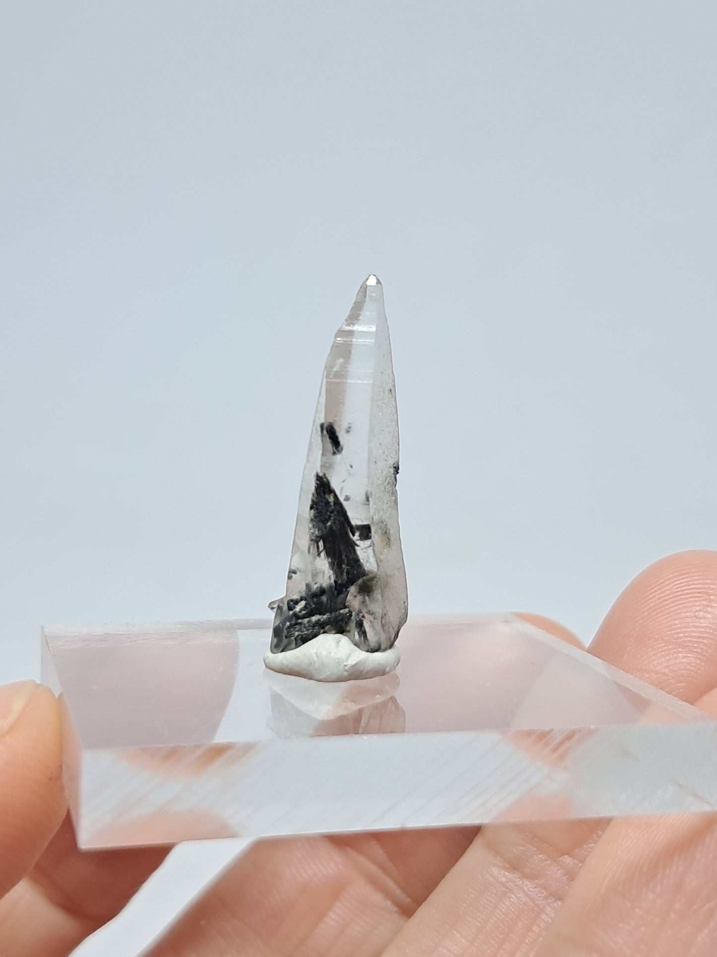 Tourmalinated Quartz Crystal Point (Non-precious stone) #TQ25