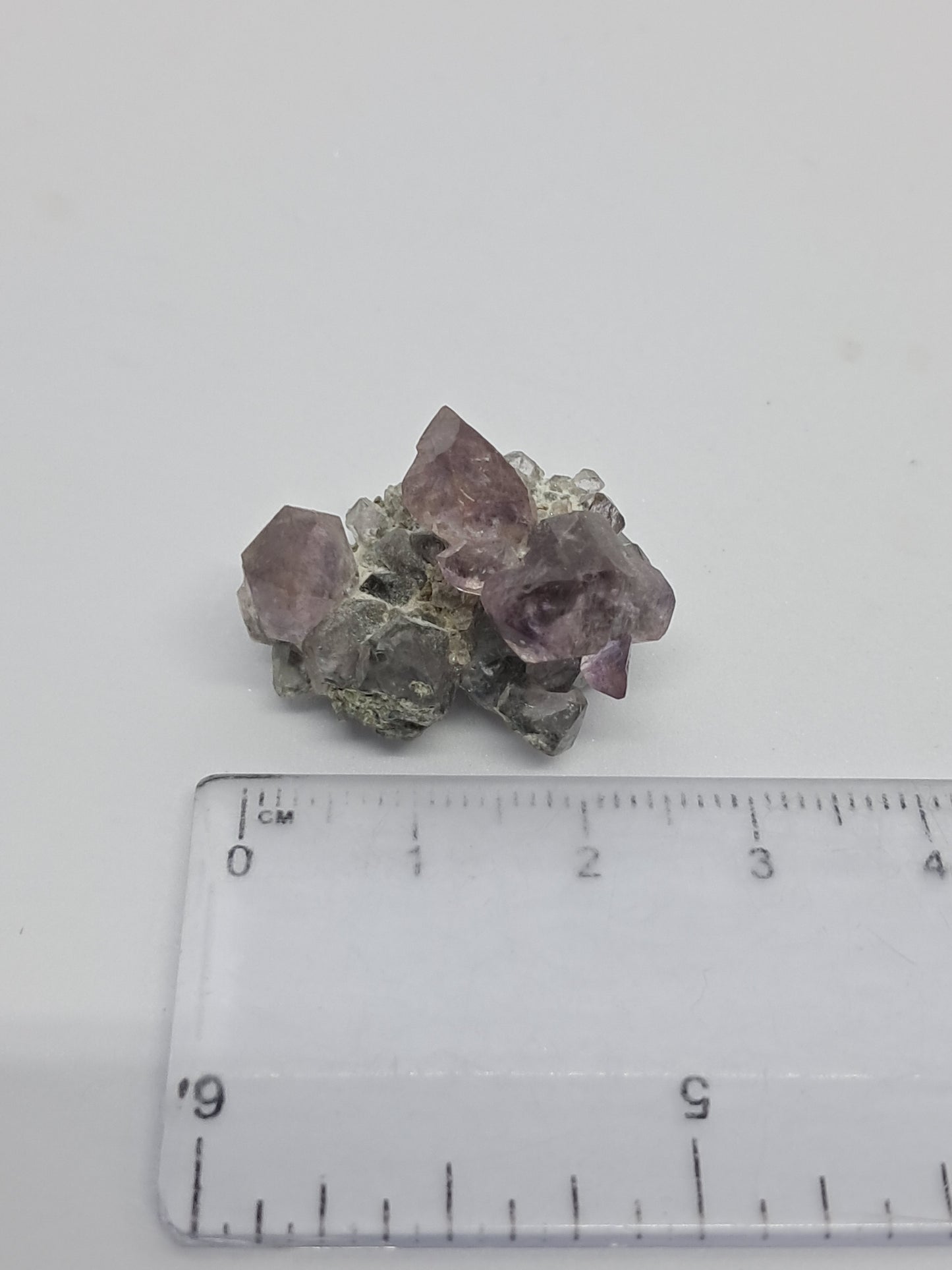 Karur Amethyst on Quartz and Mica (Non-precious Natural Stone) #KA53