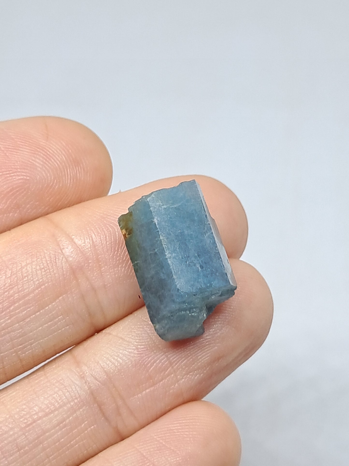 Aquamarine *High Quality* (Karur) Rough Hexagonal Crystal | Mineral Specimen #AQM15