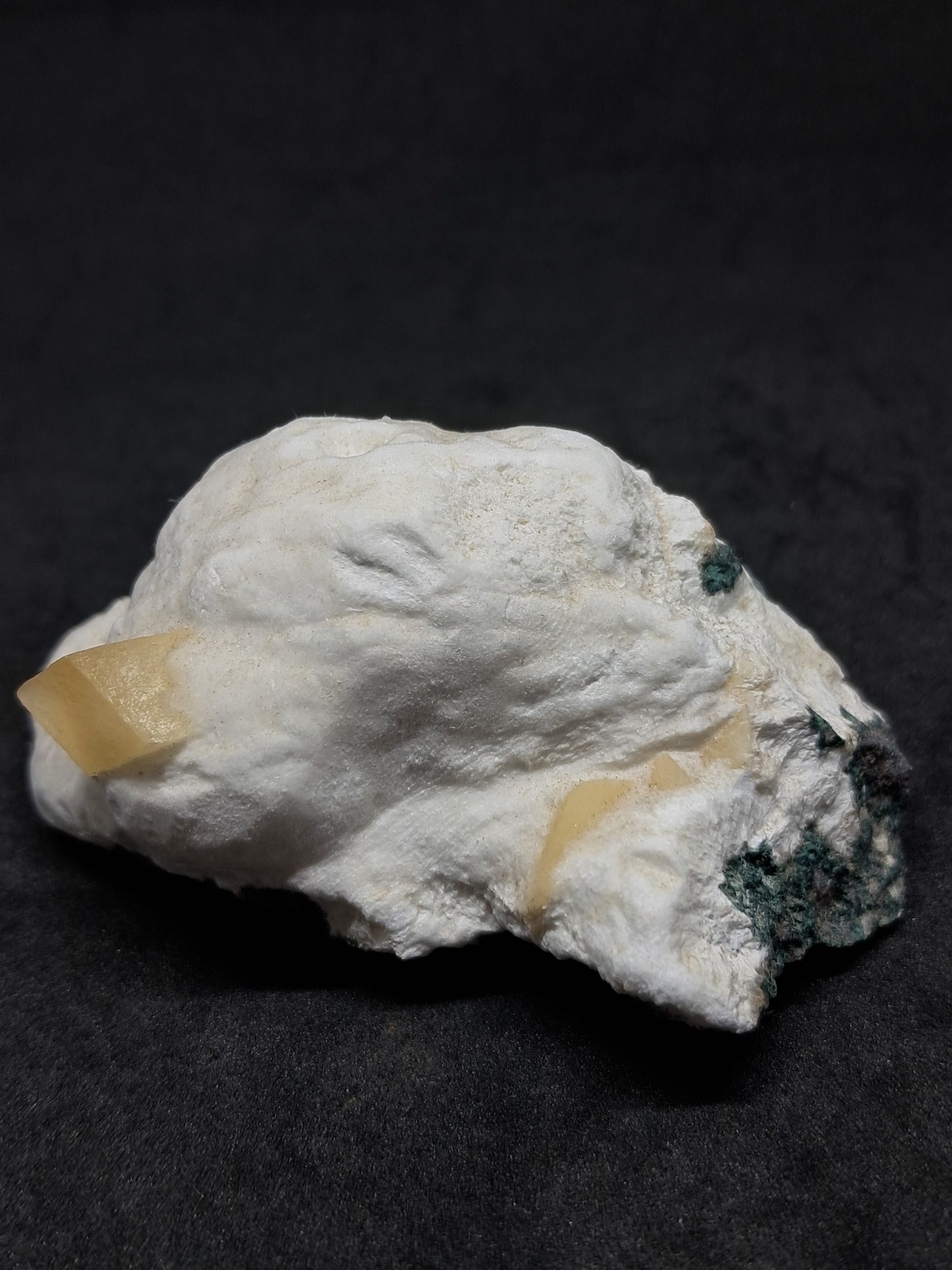 Calcite on Okenite (Non-precious mineral) #CA7