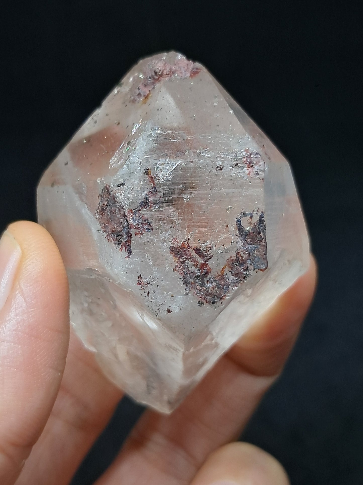 Himalayan Quartz Crystal Point with Pyrite Inclusions | Natural Stone | Mineral Specimen #CH52