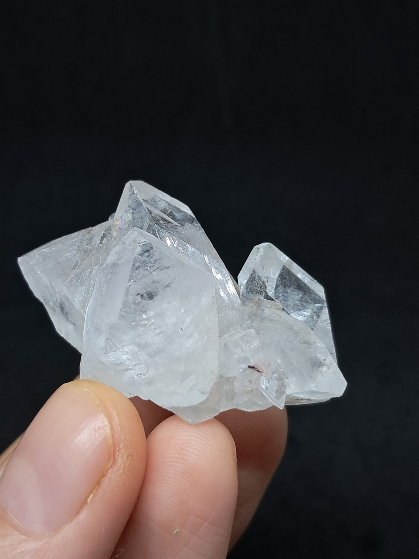 Clear Apophyllite Cluster (Ajanta) Natural Crystal | Mineral Specimen #AP49