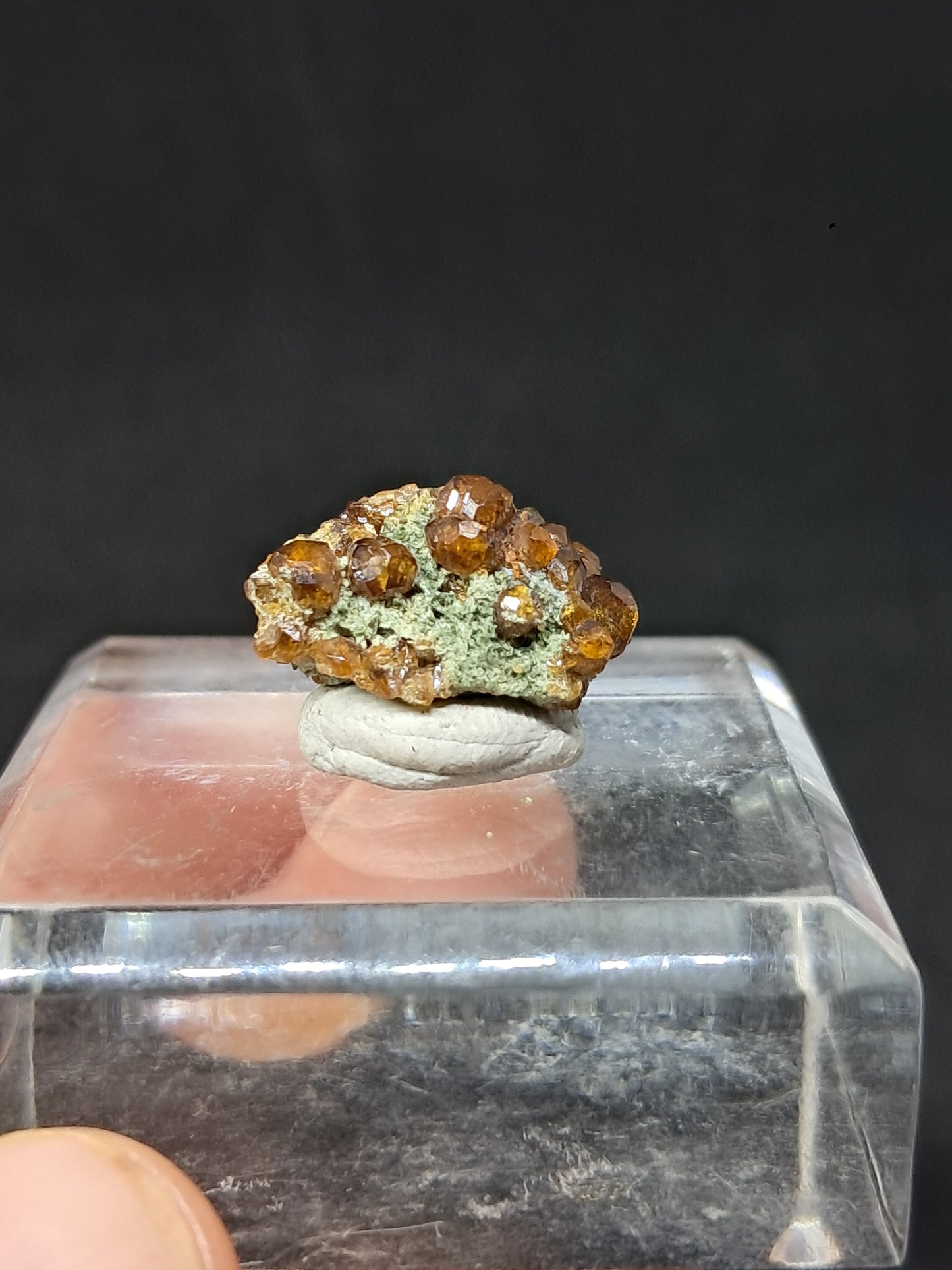 Cúmulo de granate marrón (México) | Cristal en bruto | Ejemplar mineral n.° GR8