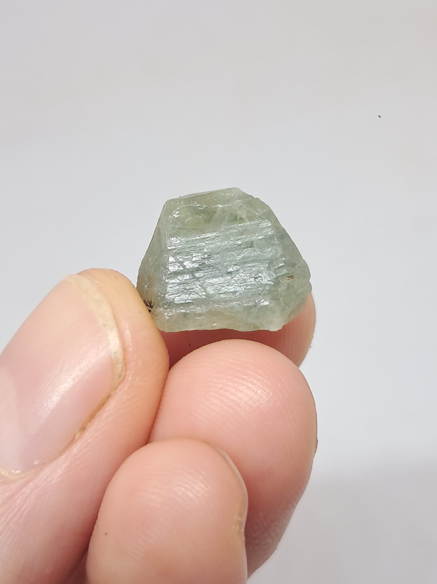 Natural Greenish-Blue *Teal* Sapphire Crystal (Karur) Rough Stone | Mineral Specimen #SP34