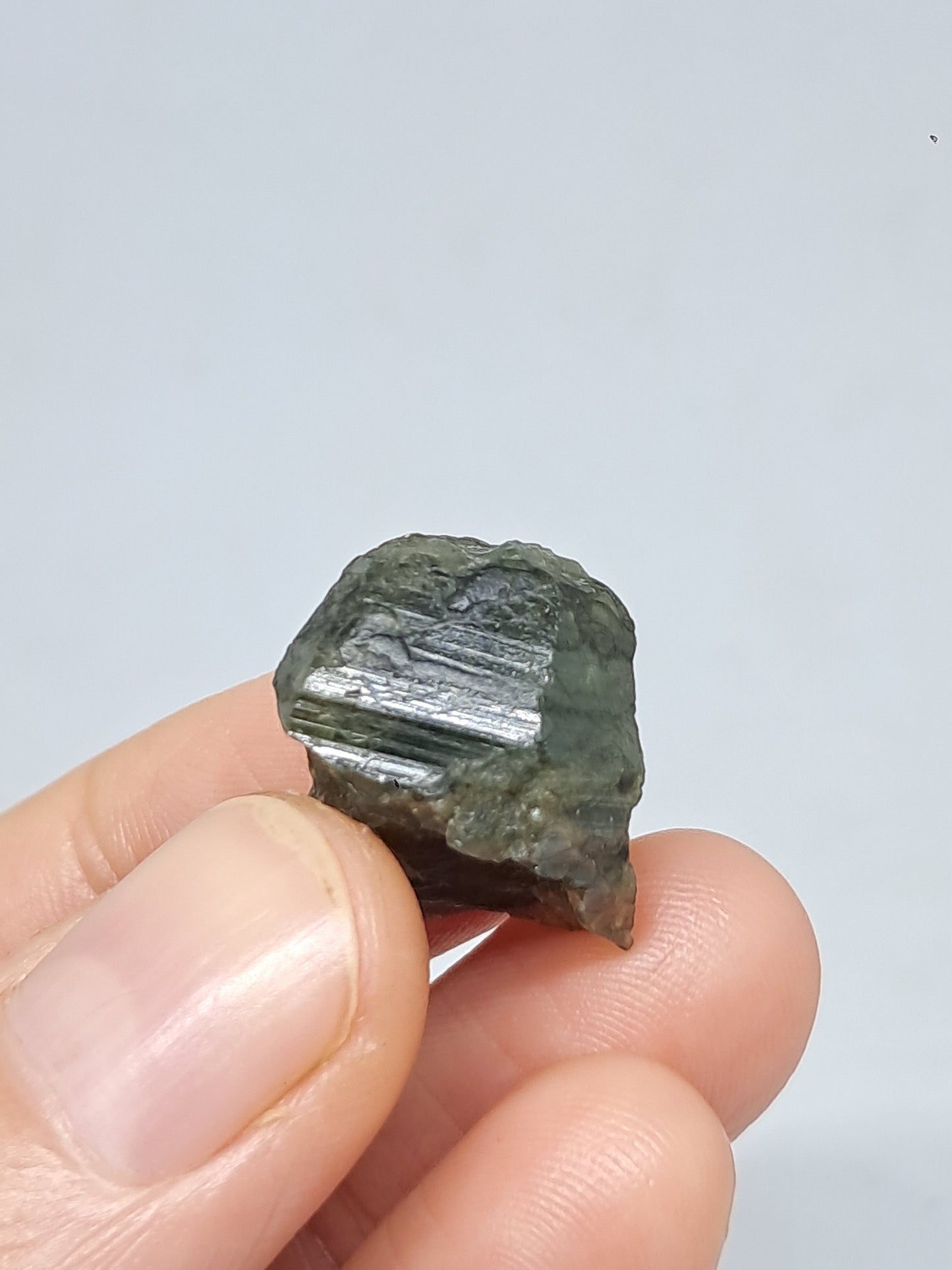 Natural Green Sapphire Crystal (Karur) Rough Stone | Mineral Specimen #SP23
