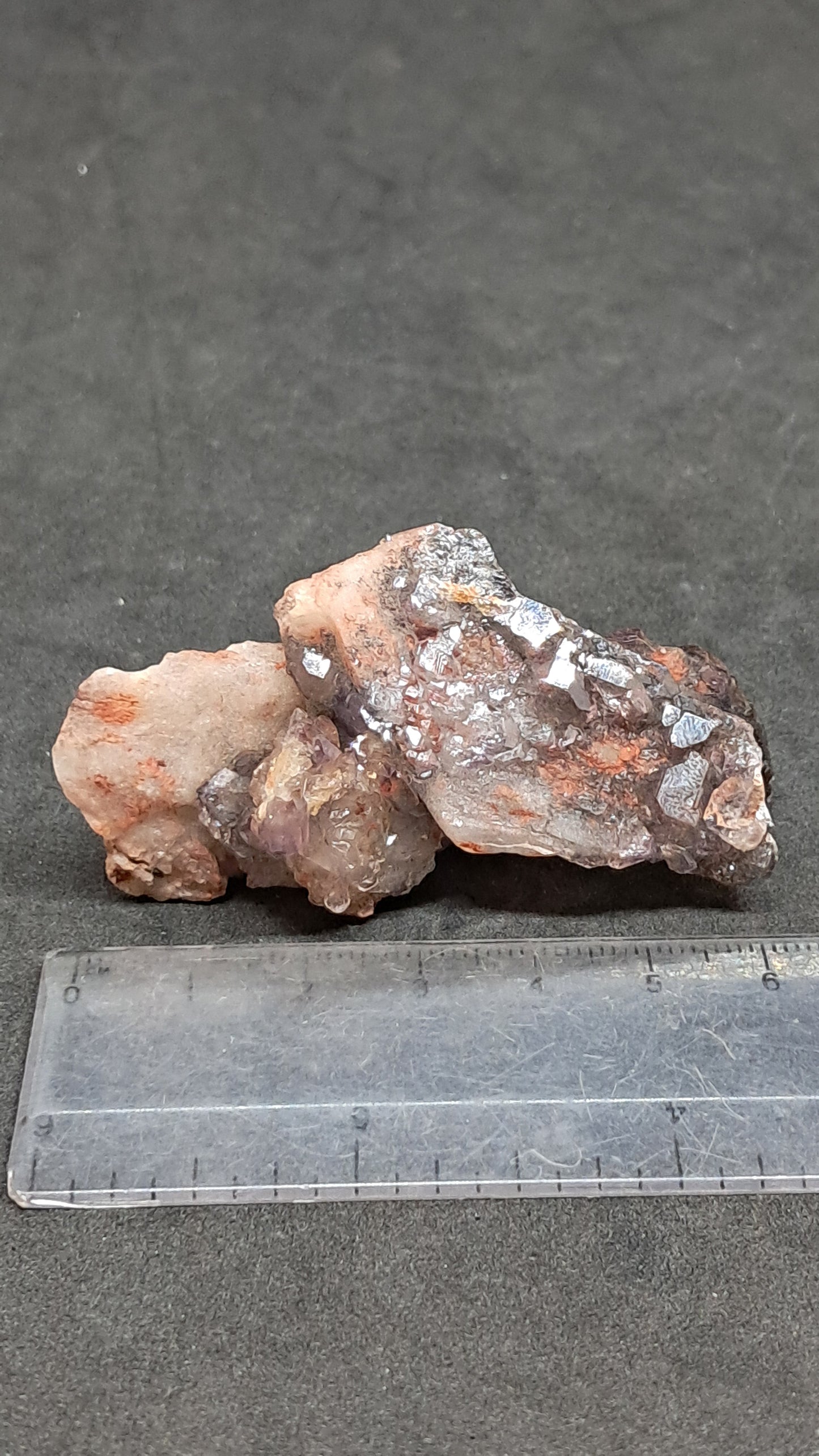 Deep Purple Smokey Karur Amethyst | Elestial Formation | "Super Seven" inclusions | Mineral Specimen #KA188