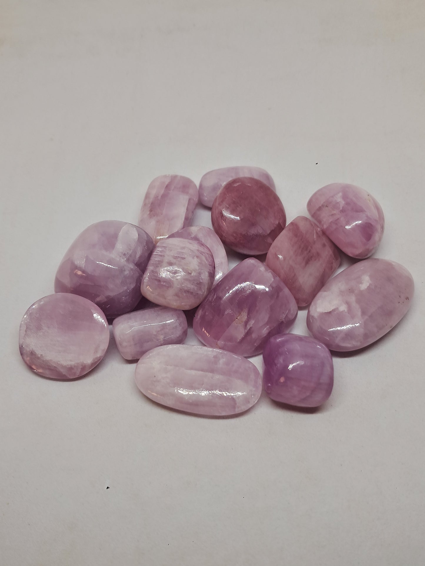 Piedras pulidas de kunzita (Madagascar) | Cristales naturales #KZ4