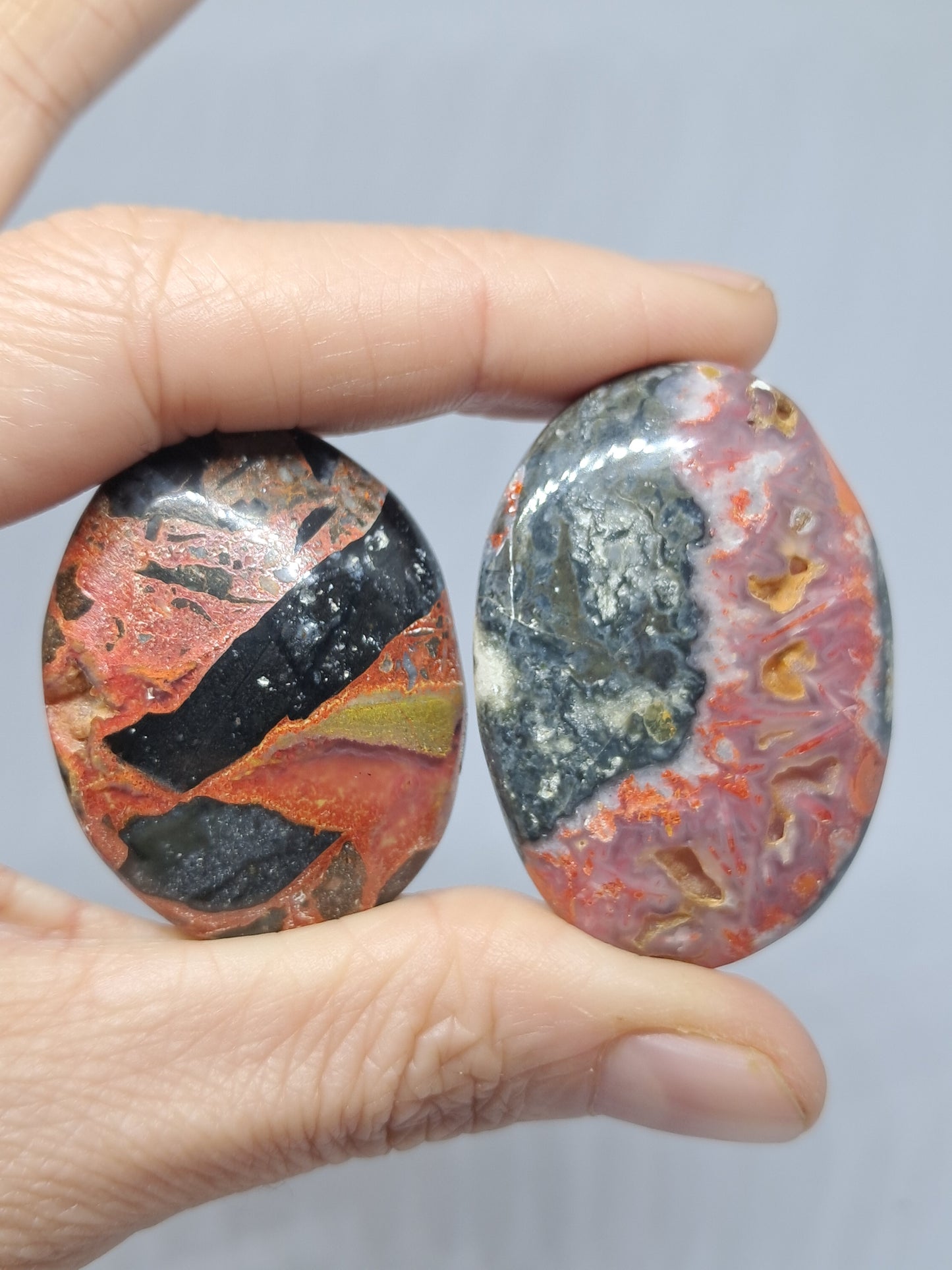 Red Bumblebee Jasper (Non-precious natural stone) #BJ1