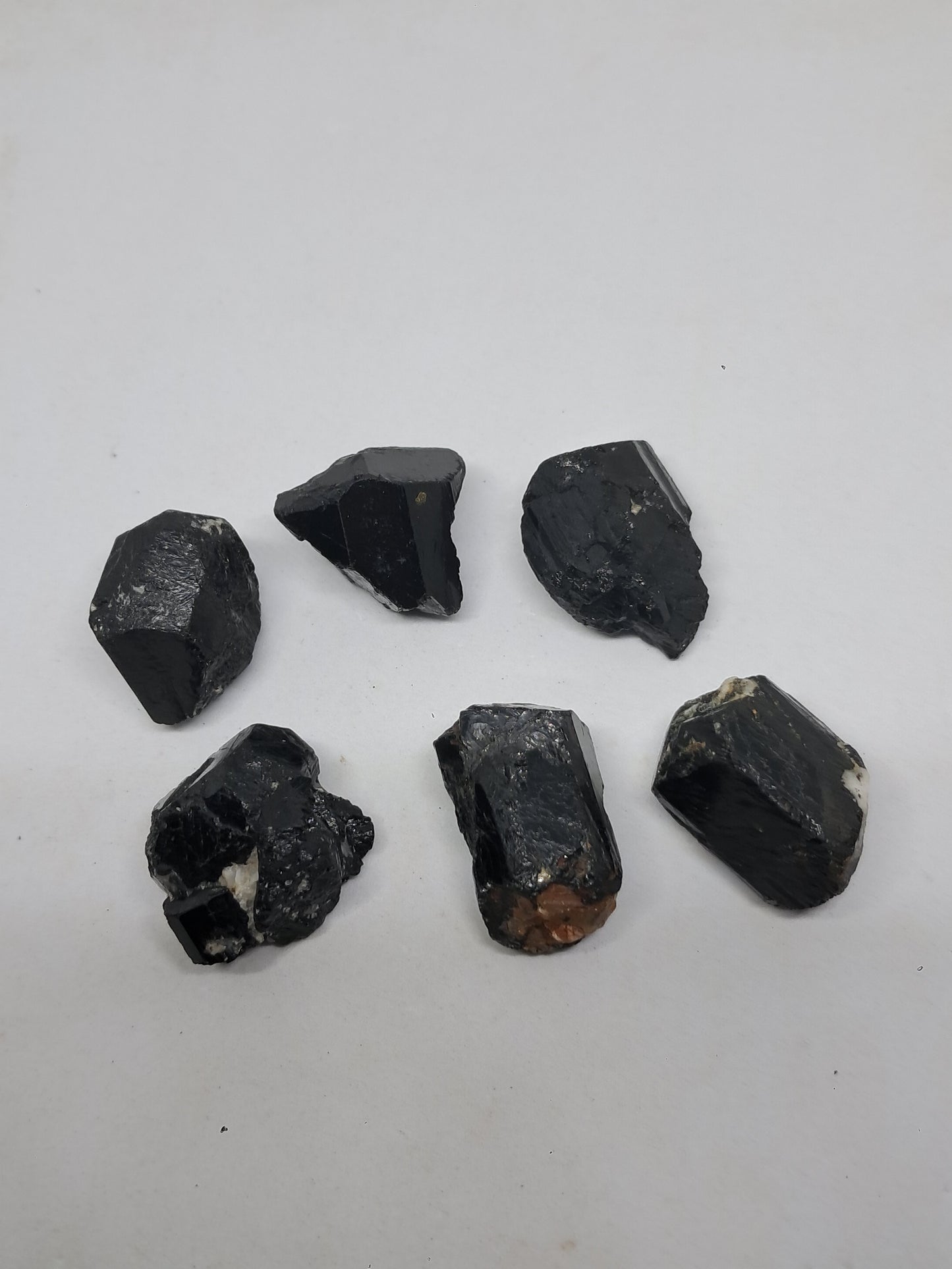 Medium Black Tourmaline Crystals (Karnataka) Natural Stone | Mineral Specimen #BT6