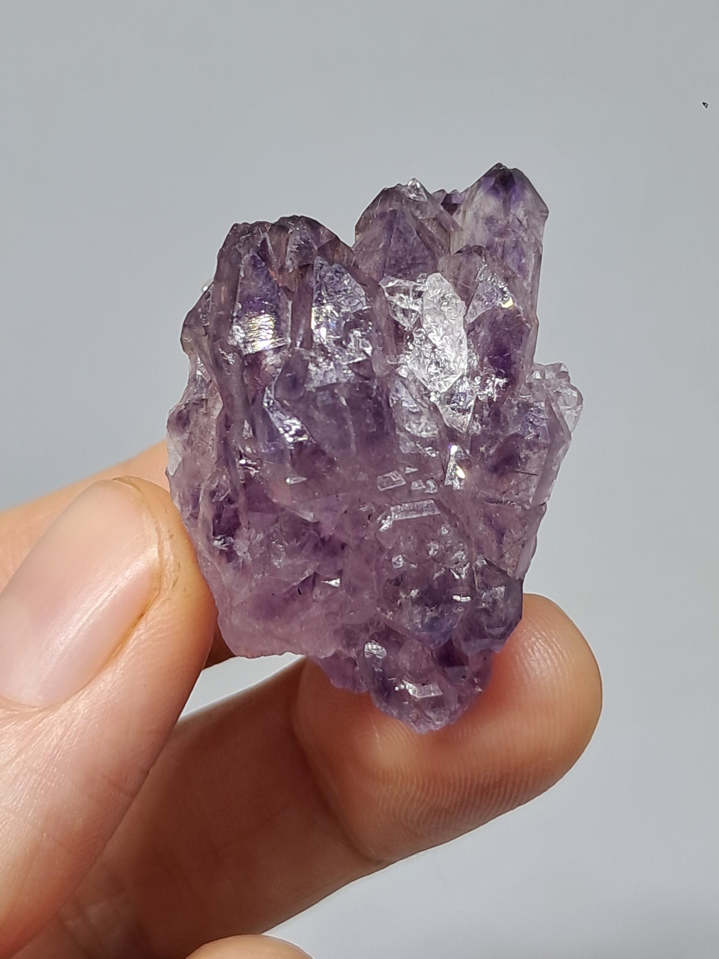 Amatista en racimo (Karur) | Cristal en bruto | Piedra natural | Ejemplar mineral n.° KA121