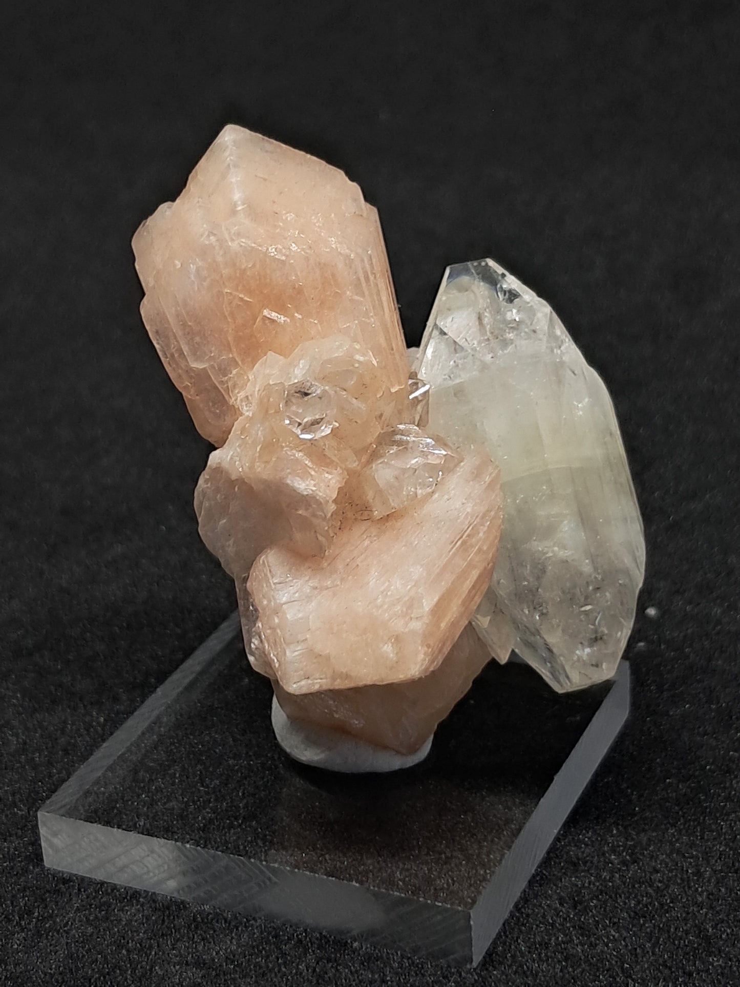 Apophyllite with Stilbite (Non-precious natural mineral) #AP7