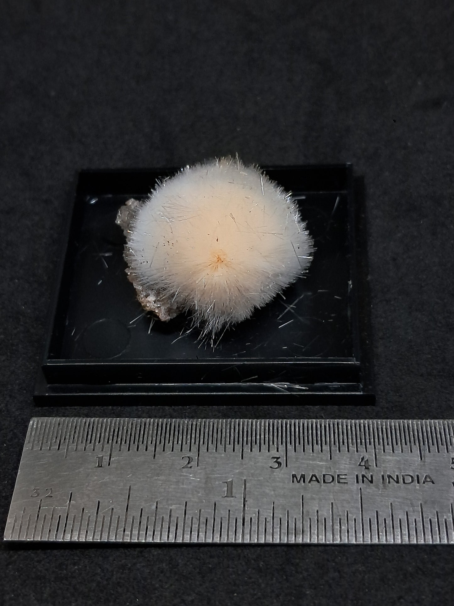 Peach Color Mesolite (Madhya Pradesh) Natural Crystal | Mineral Specimen #MS12