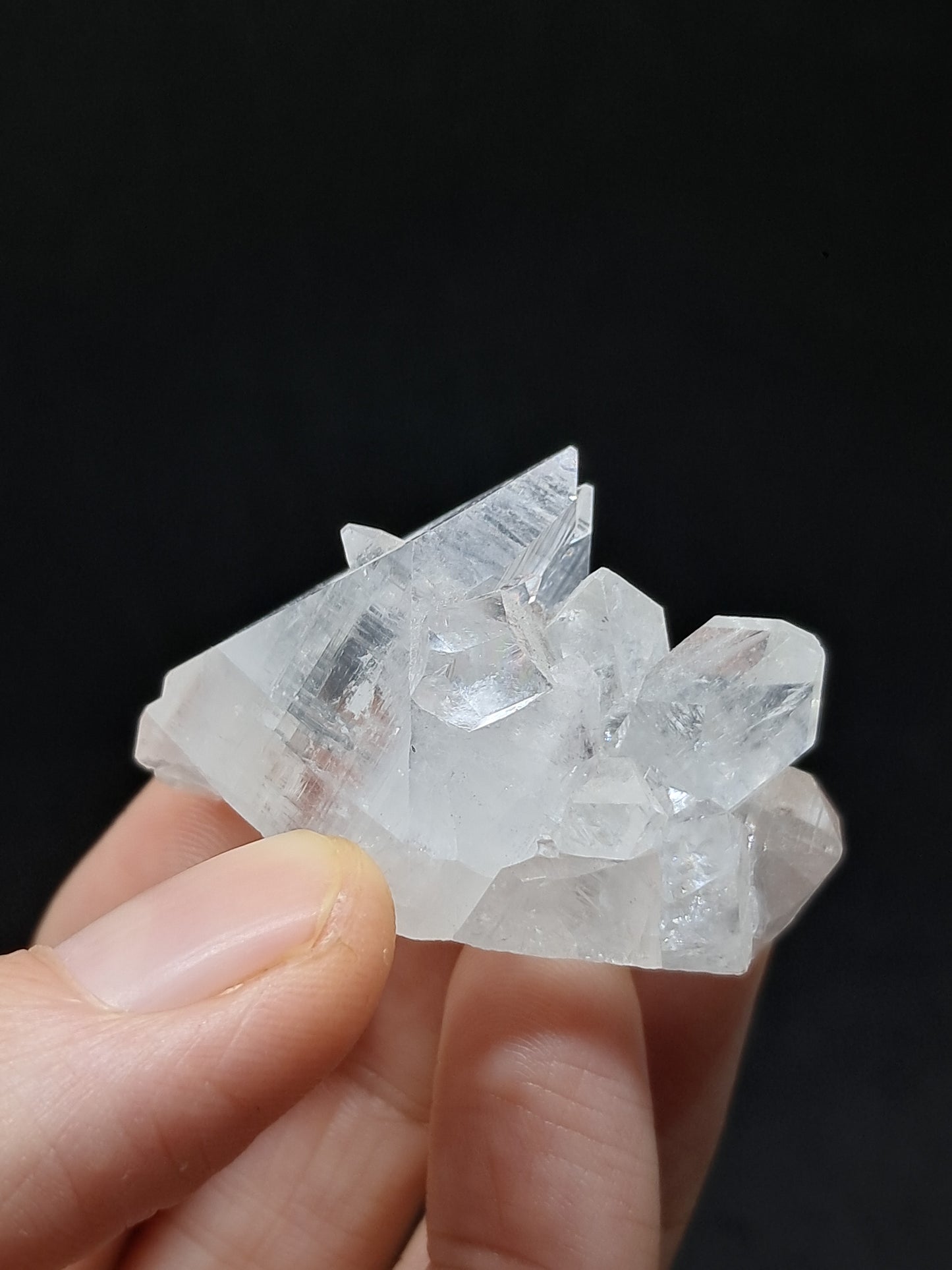 Clear Apophyllite Cluster (Ajanta) Natural Crystal | Mineral Specimen #AP51