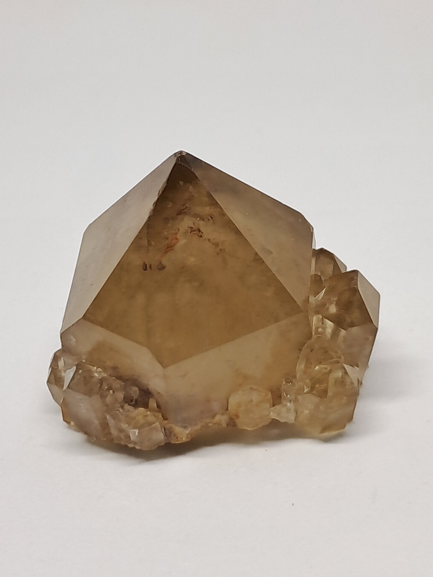 Natural Citrine "Kundalini" with Phantom (Democratic Republic of Congo) Crystal Point | Mineral Specimen #CTN10