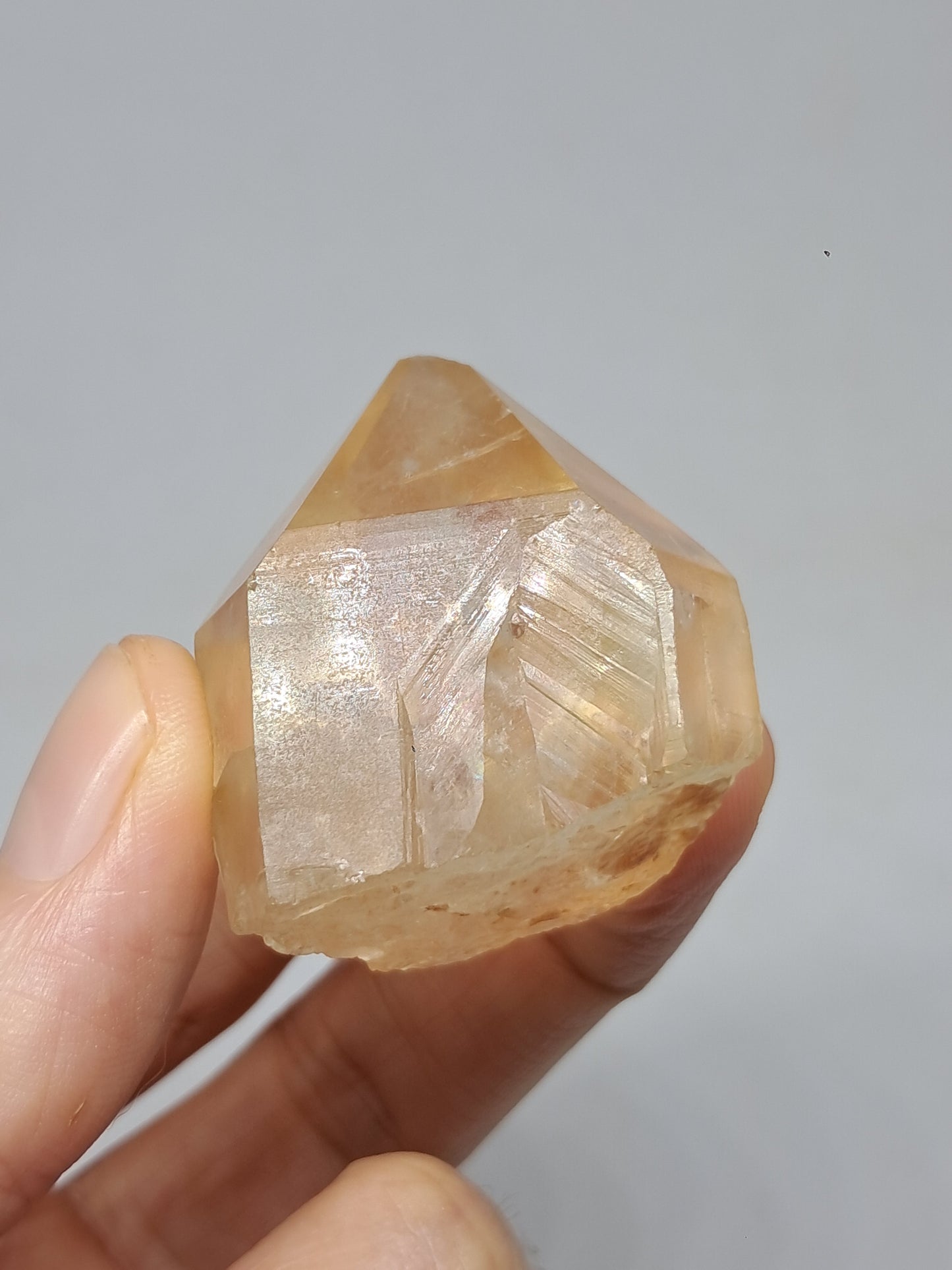 Natural Citrine "Kundalini" (Democratic Republic of Congo) Crystal Point | Mineral Specimen #CTN21