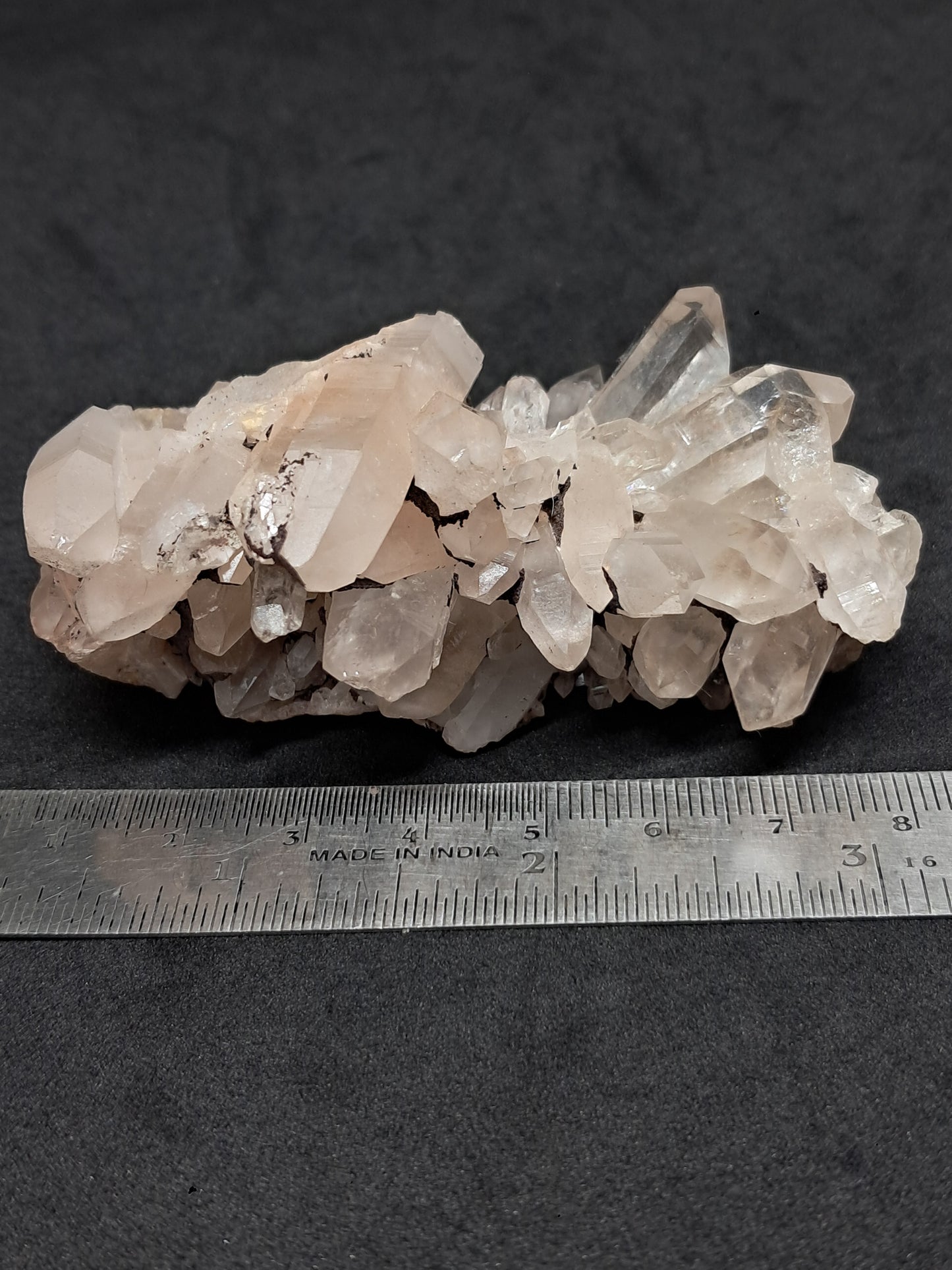 Himalayan Quartz Cluster w/ Hematite and Iron | Natural Crystal | Rough Stone | Mineral Specimen #CH48