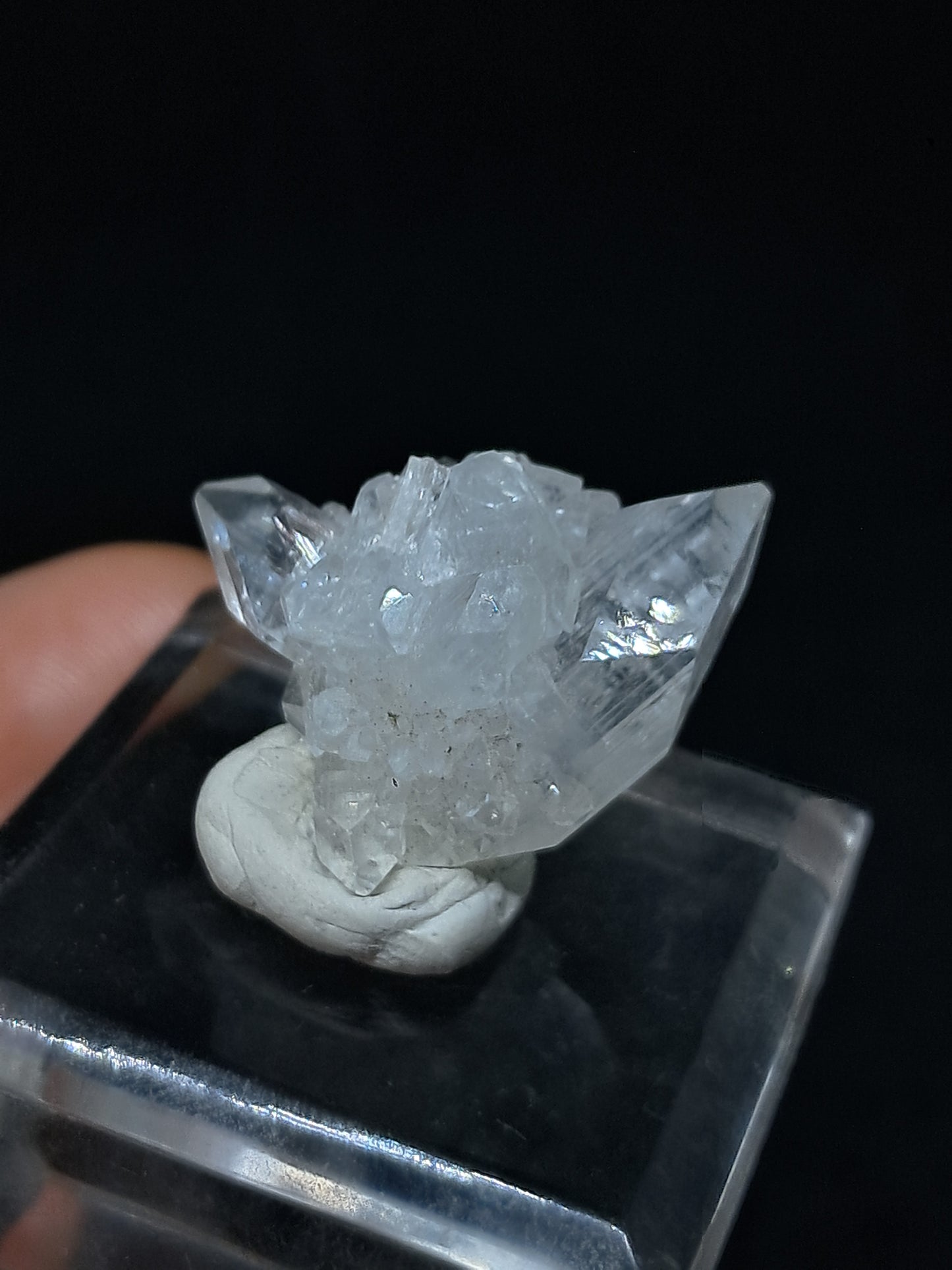 Clear Apophyllite Cluster (Ajanta) Natural Crystal | Mineral Specimen #AP59