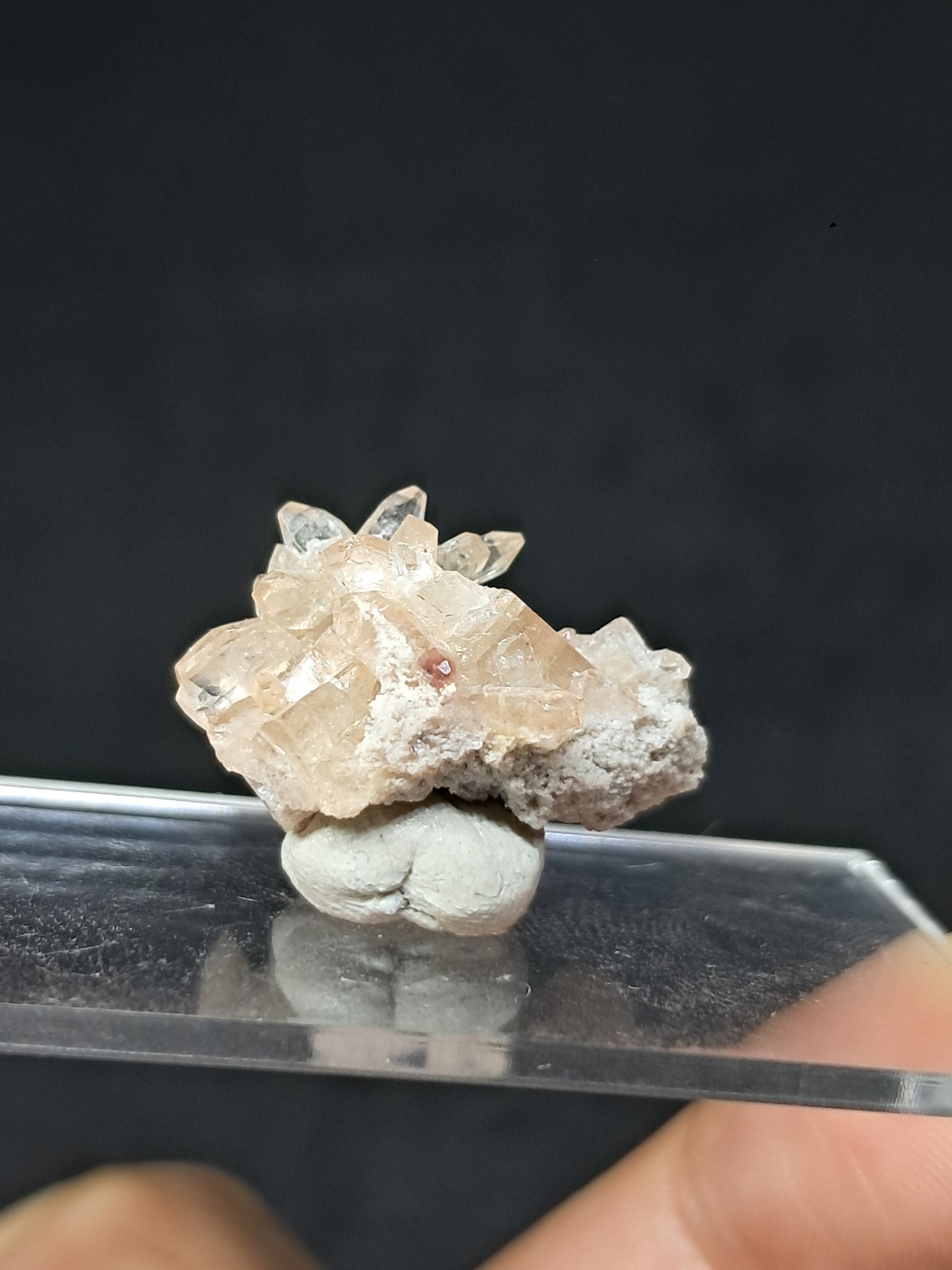 Topacio natural en racimo (México), piedra preciosa rara | Ejemplar mineral n.° TPZ9