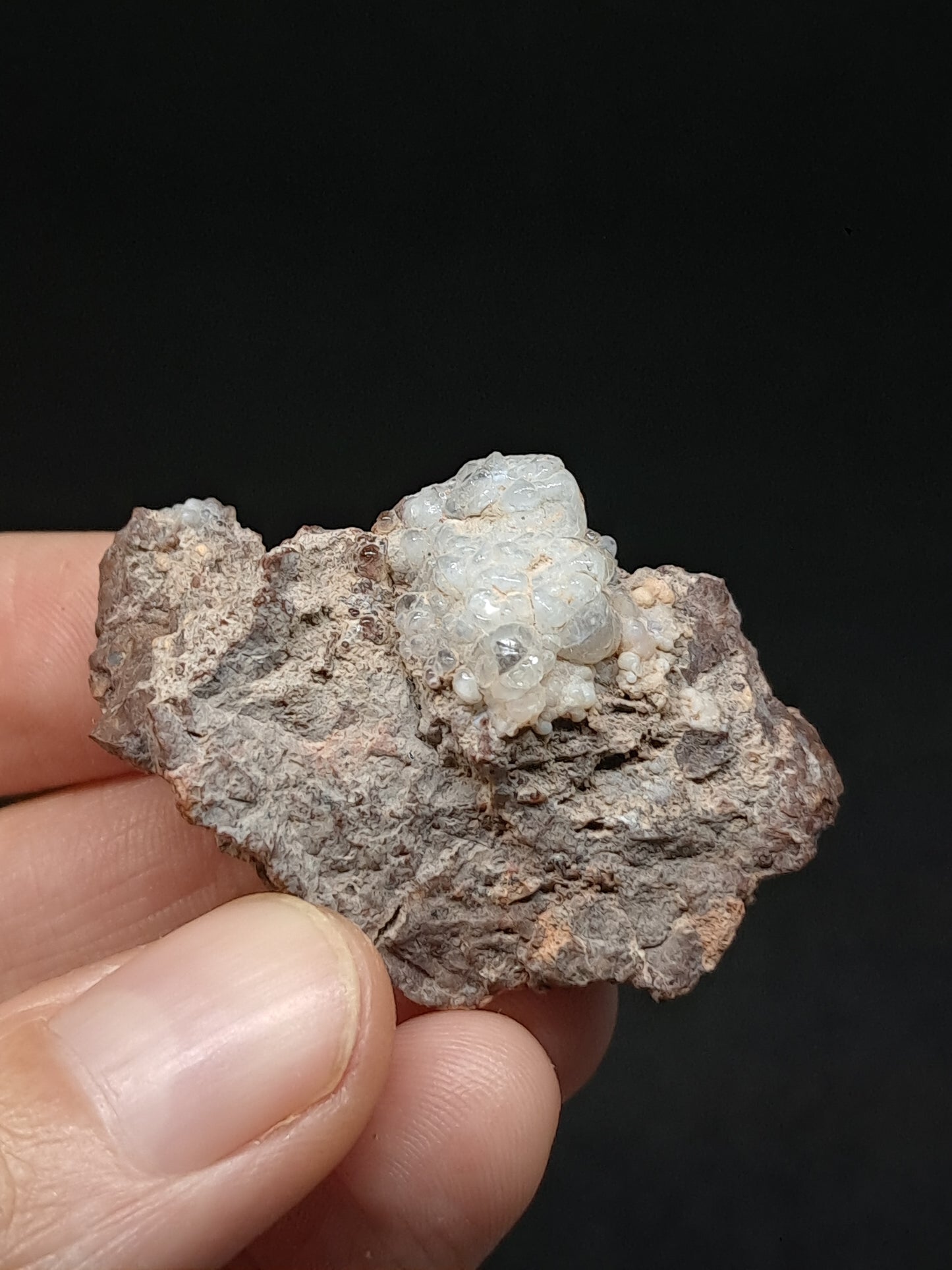 Hyalite Opal on Matrix (Mexico) Rough Crystal Stone | UV-Reactive Mineral Specimen #OH9