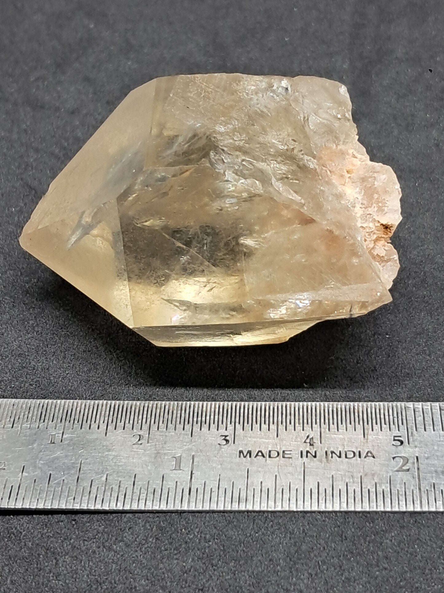 Natural Citrine "Kundalini" (Democratic Republic of Congo) crystal point | mineral specimen #CTN24