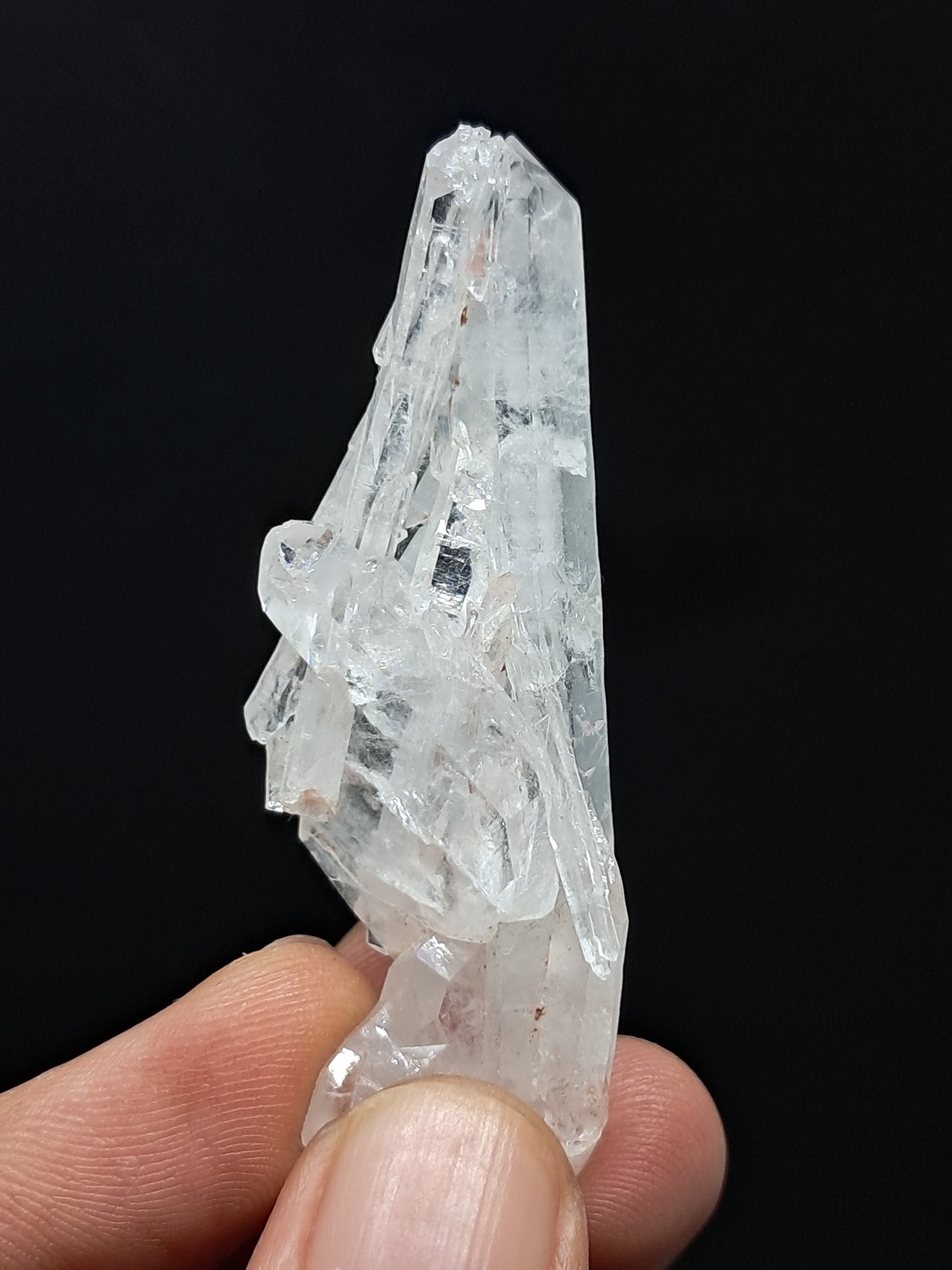 Cúmulo de Cuarzo Faden Claro (Santander, Colombia) Punta Natural | Ejemplar Mineral #COQ12