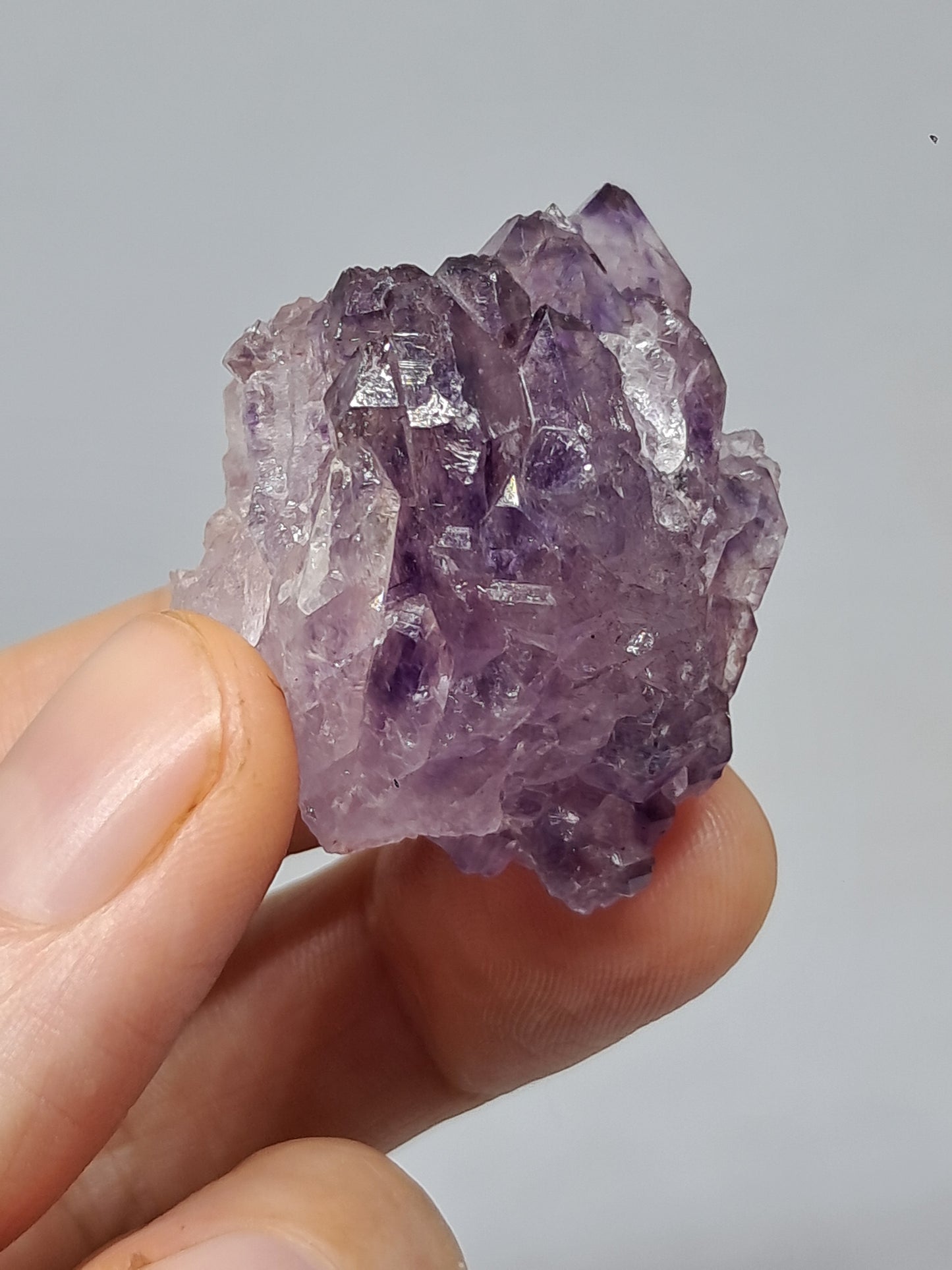 Amatista en racimo (Karur) | Cristal en bruto | Piedra natural | Ejemplar mineral n.° KA121