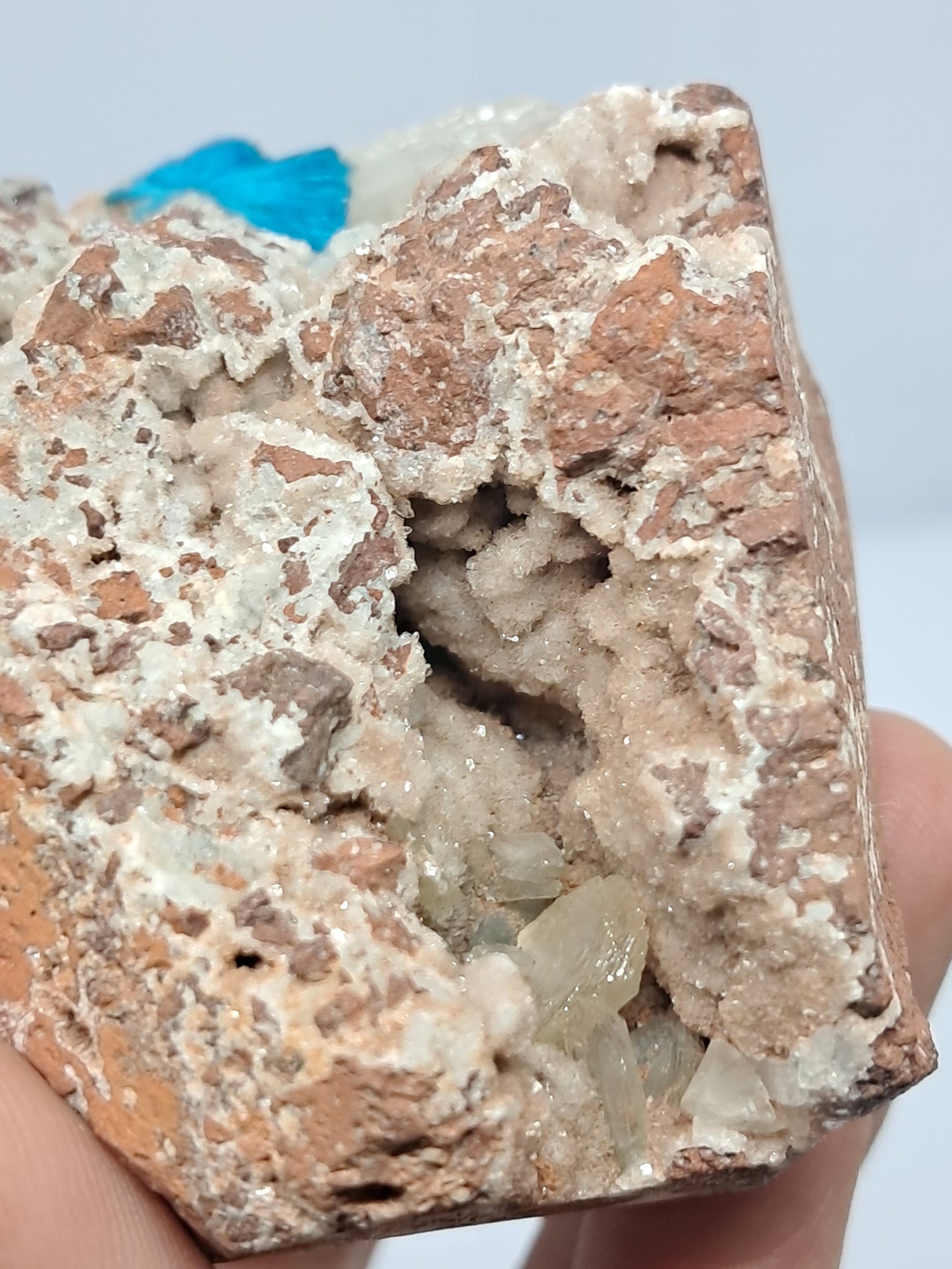 Cavansite and UV reactive Calcite on Heulandite (Non-precious) #CV28