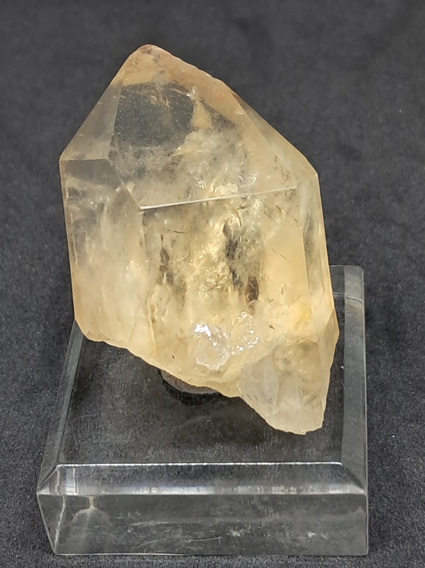 Natural Citrine "Kundalini" (Democratic Republic of Congo) Crystal Point | Mineral Specimen #CTN23