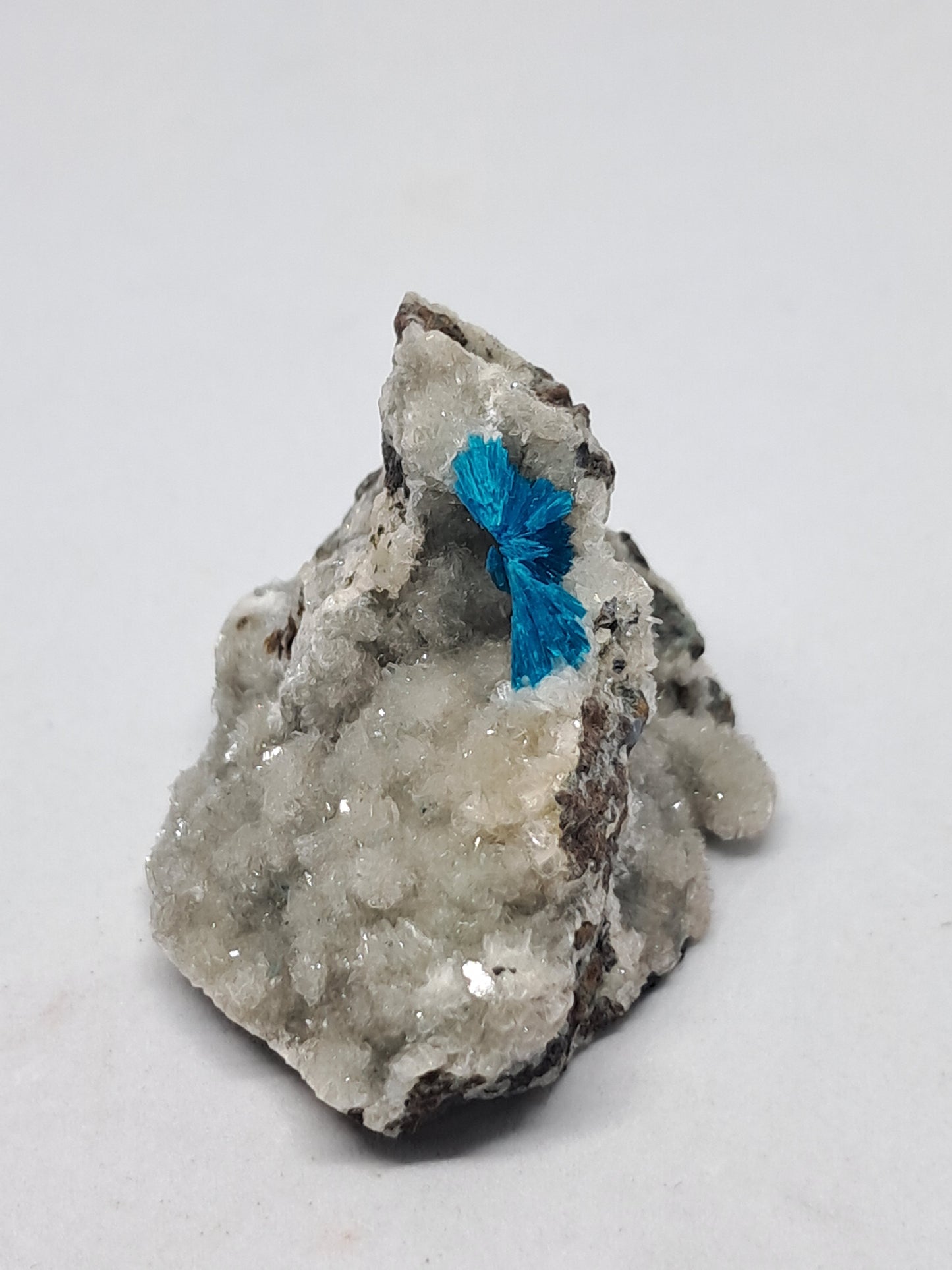 Cavansite on Heulandite Matrix (Wagholi) Rough Stone | Natural Crystal | Rare Mineral Specimen #CV12