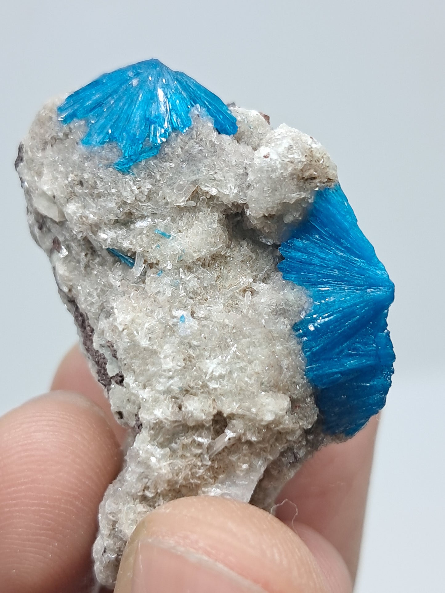 Cavansite on Heulandite Matrix (Wagholi) Rough Stone | Natural Crystal | Rare Mineral Specimen #CV35