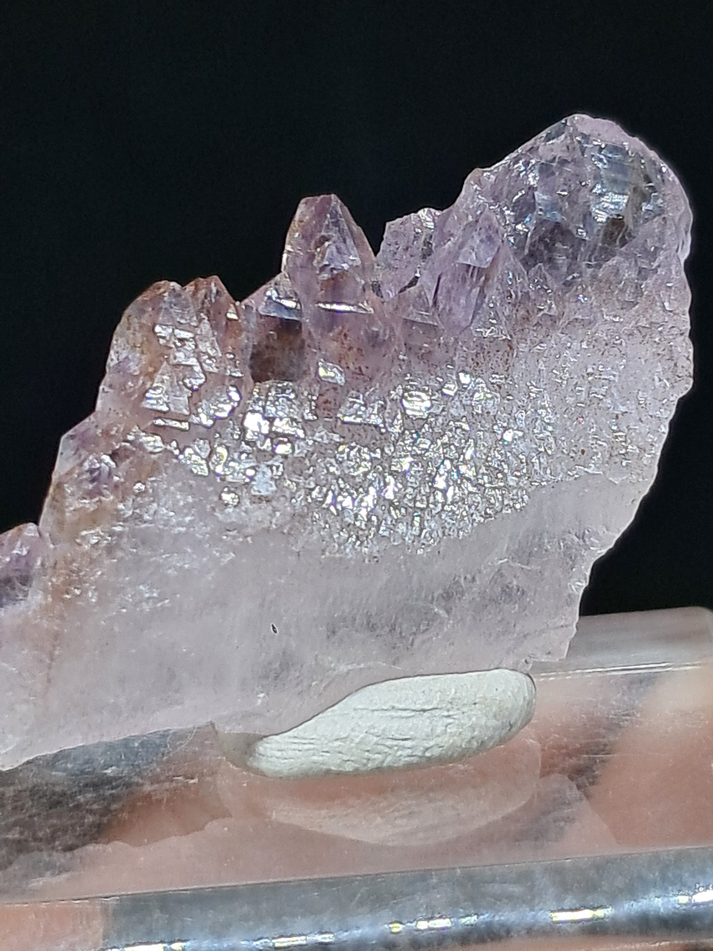 Elestial Amethyst w/ "Super Seven" inclusions (Karur) Crystal Cluster | Natural Stone | Mineral Specimen #KA88