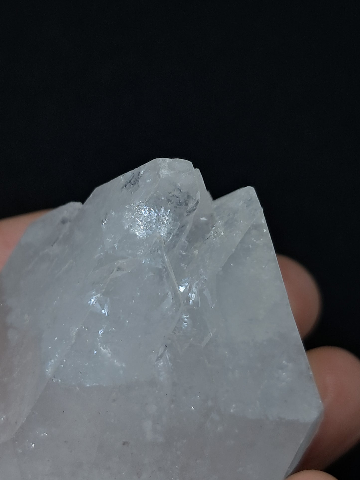 Clear Apophyllite Point w/ Multiple Terminations (Ajanta) Natural Crystal | Mineral Specimen #AP4