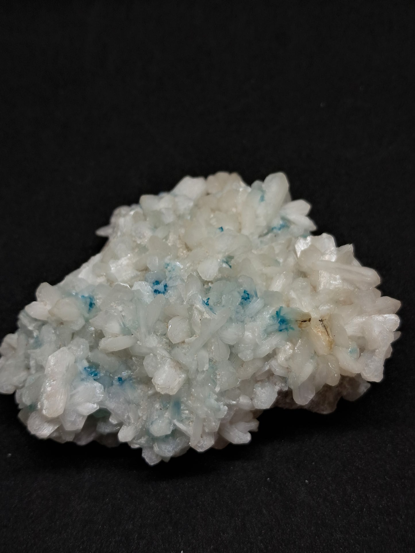 Cavansite and Stilbite on Heulandite matrix (Non-precious mineral) #CS6