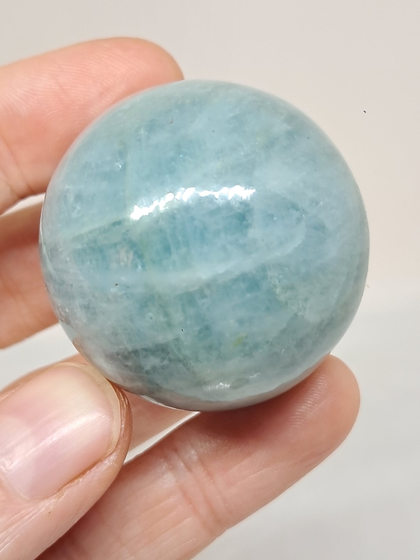 Aquamarine Sphere | Polished Natural Stone