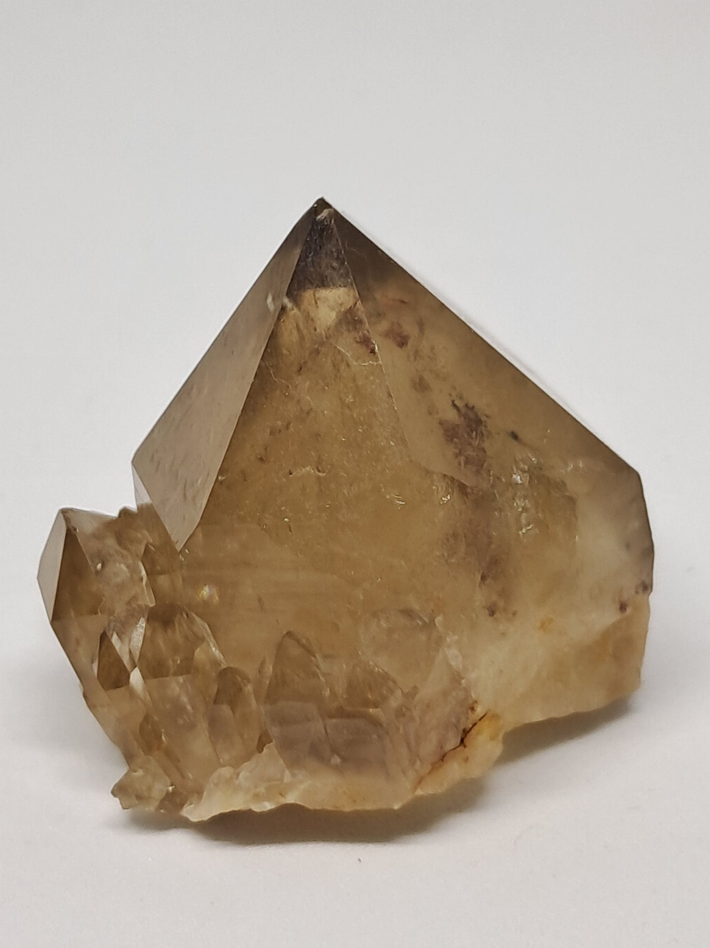 Natural Citrine "Kundalini" with Phantom (Democratic Republic of Congo) Crystal Point | Mineral Specimen #CTN10