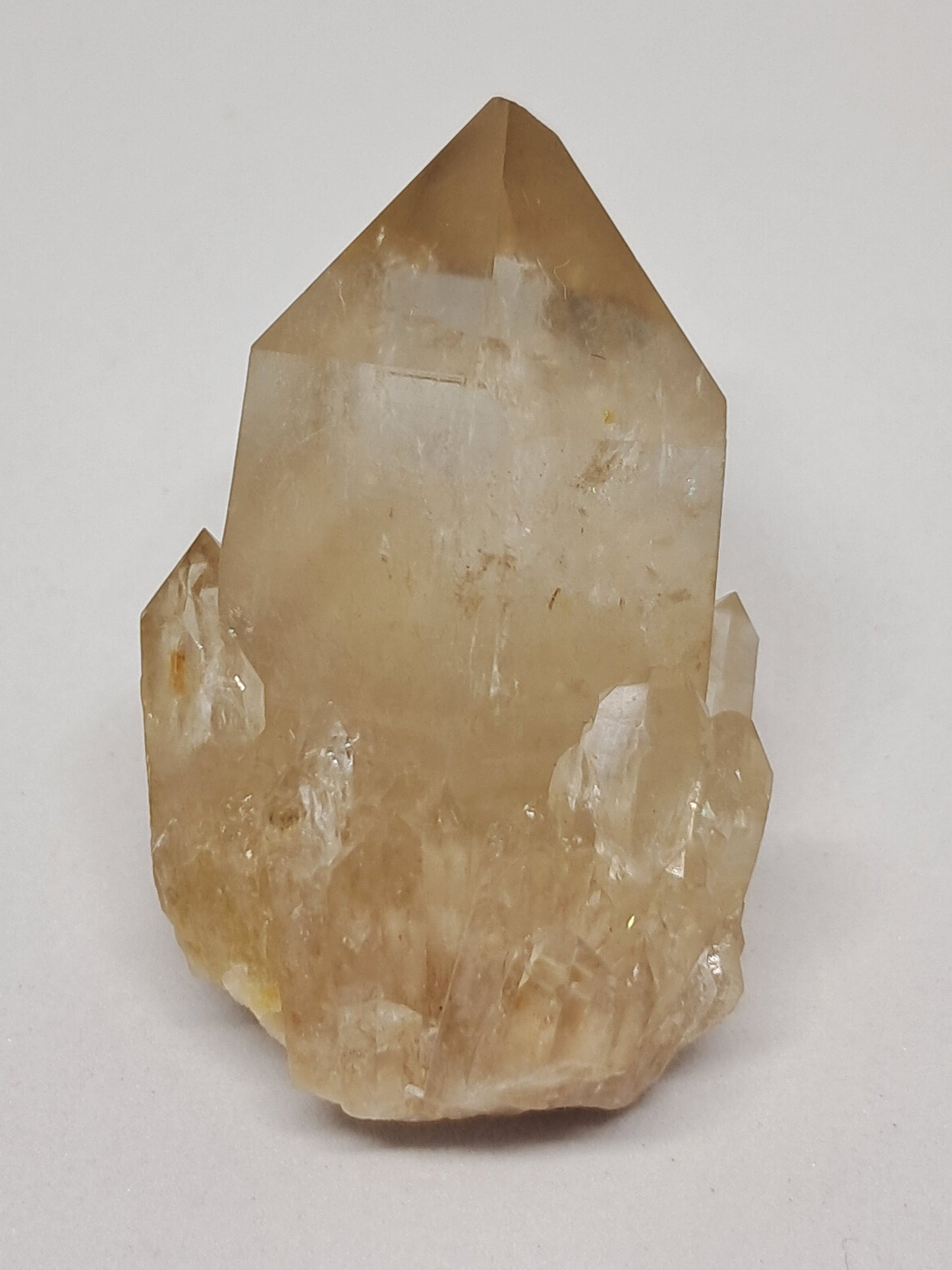 Natural Citrine "Kundalini" (Democratic Republic of Congo) Crystal Point | Mineral Specimen #CTN12
