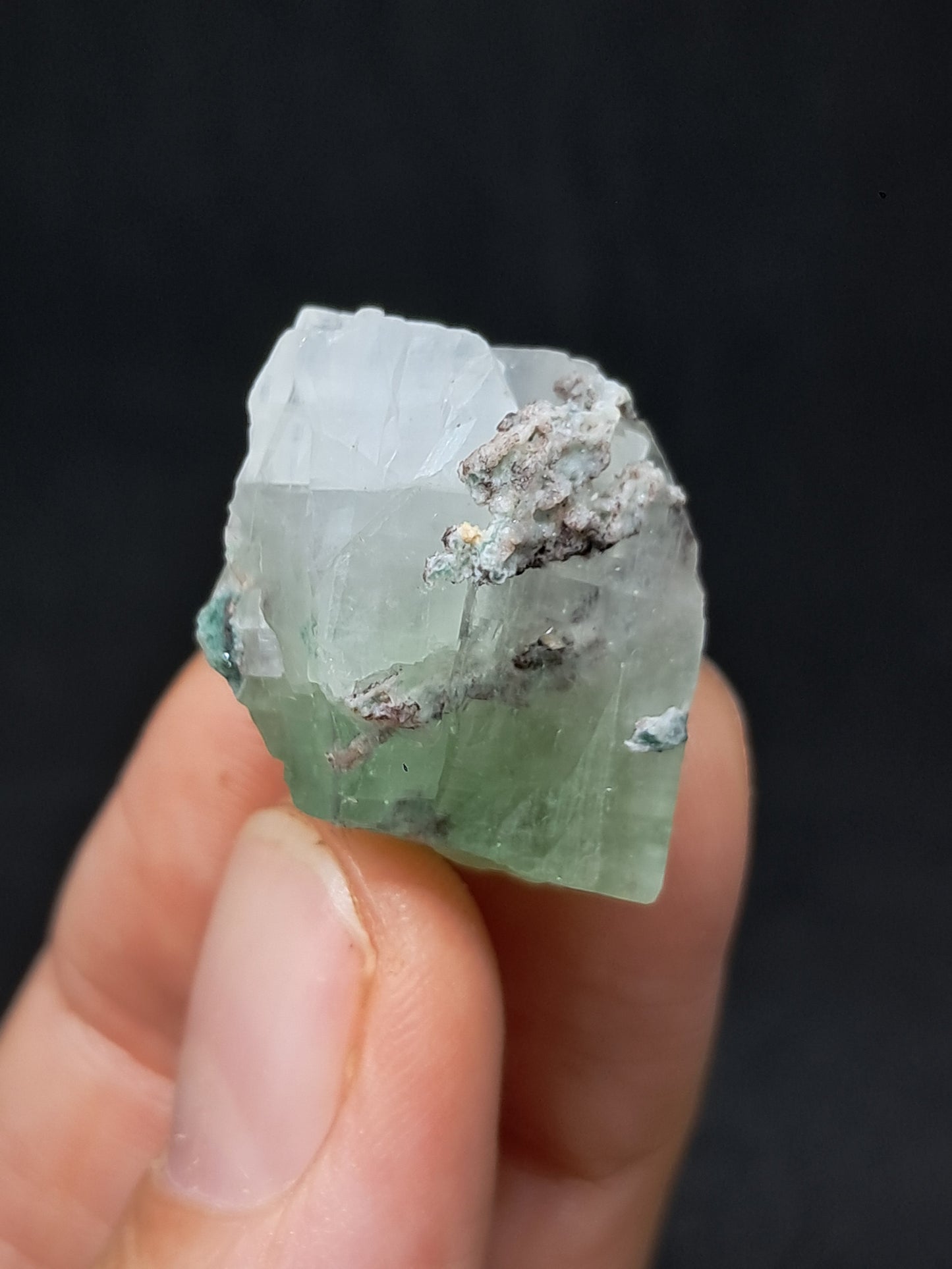 Green Apophyllite (Fluorapophyllite) (Ajanta) Natural Crystal | Mineral Specimen #GA41