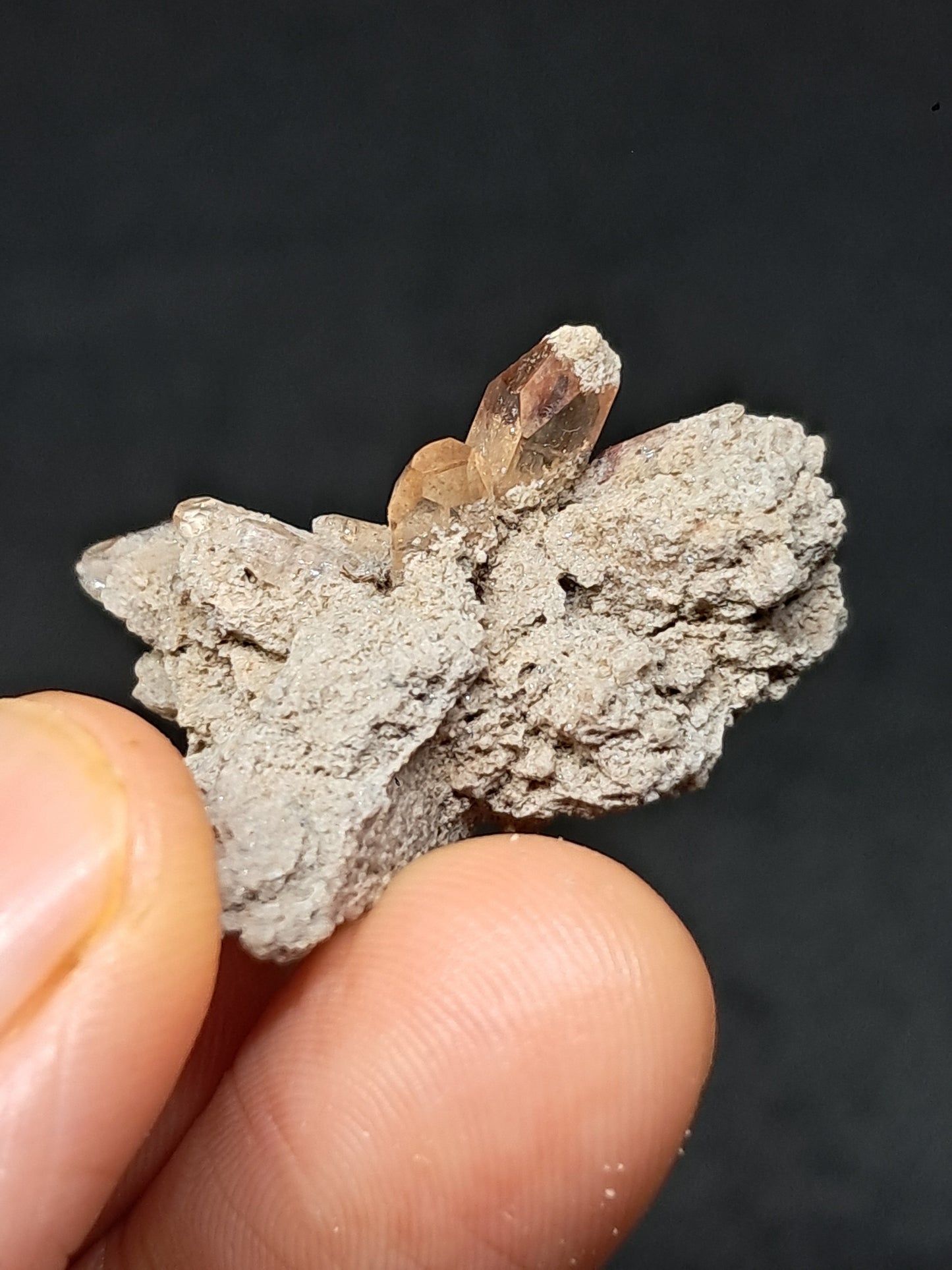 Cristales de topacio natural en matriz (México), piedra preciosa rara | Ejemplar mineral n.° TPZ10