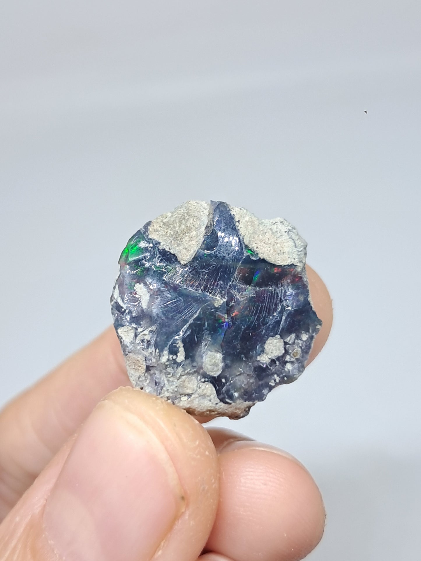 Natural Ethiopian Opal | Black Hydrophane Opal #OP26