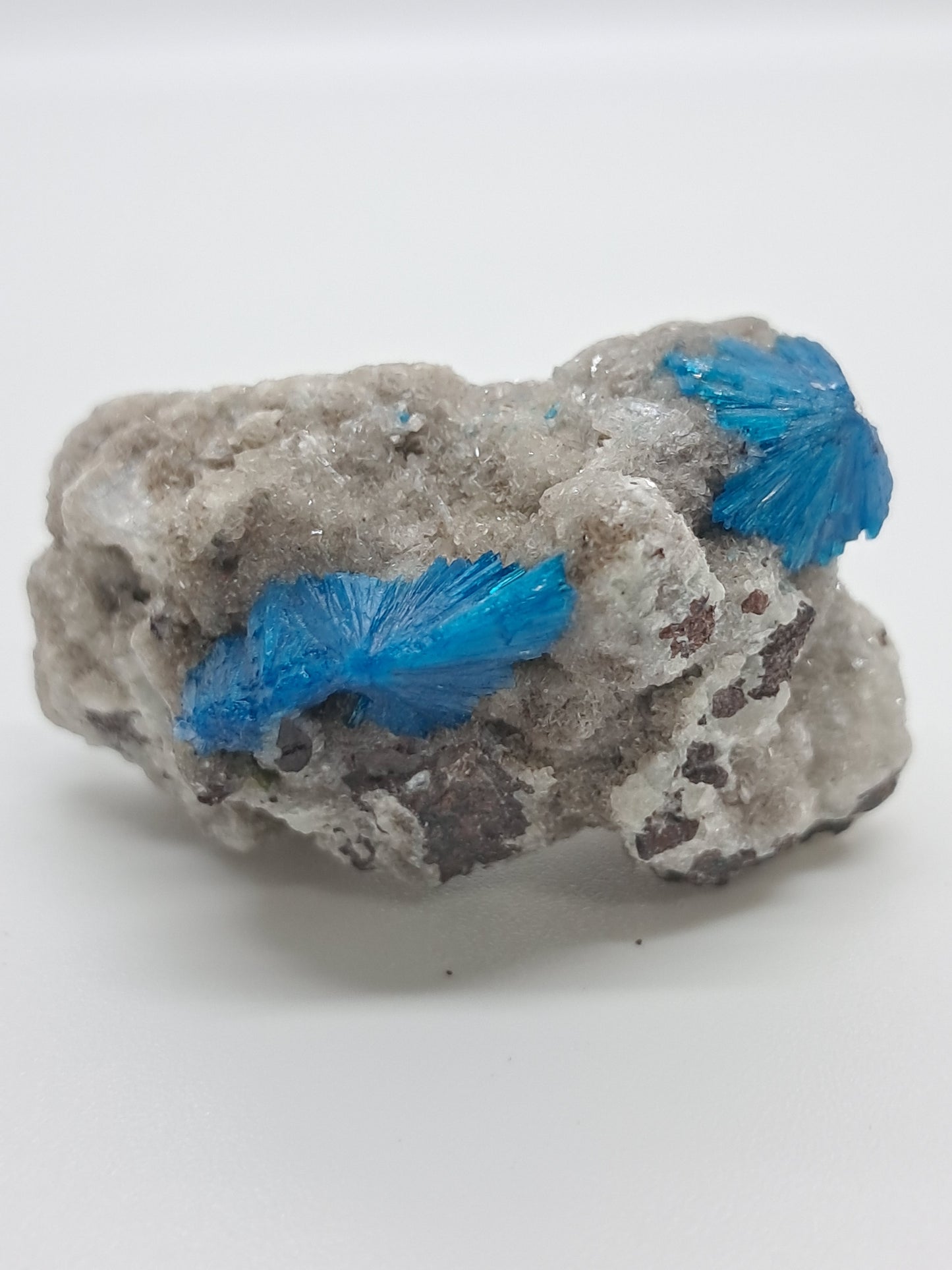 Cavansite on Heulandite Matrix (Wagholi) Rough Stone | Natural Crystal | Rare Mineral Specimen #CV35