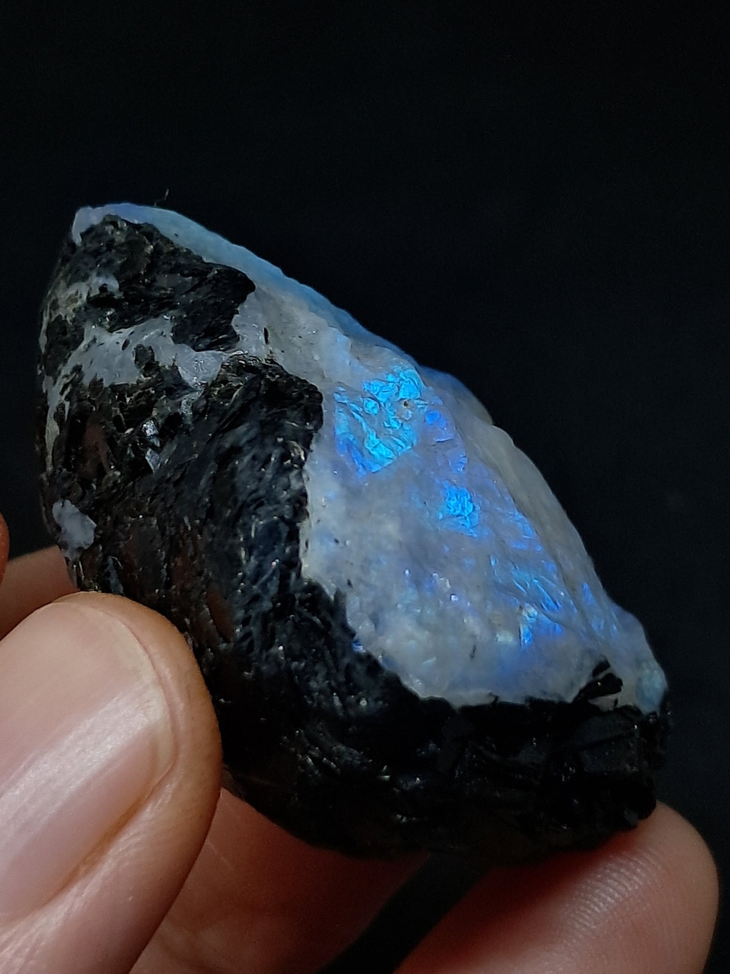 Rainbow Moonstone *High Grade* (Odisha) Rough Stone | Natural Rock #MN11